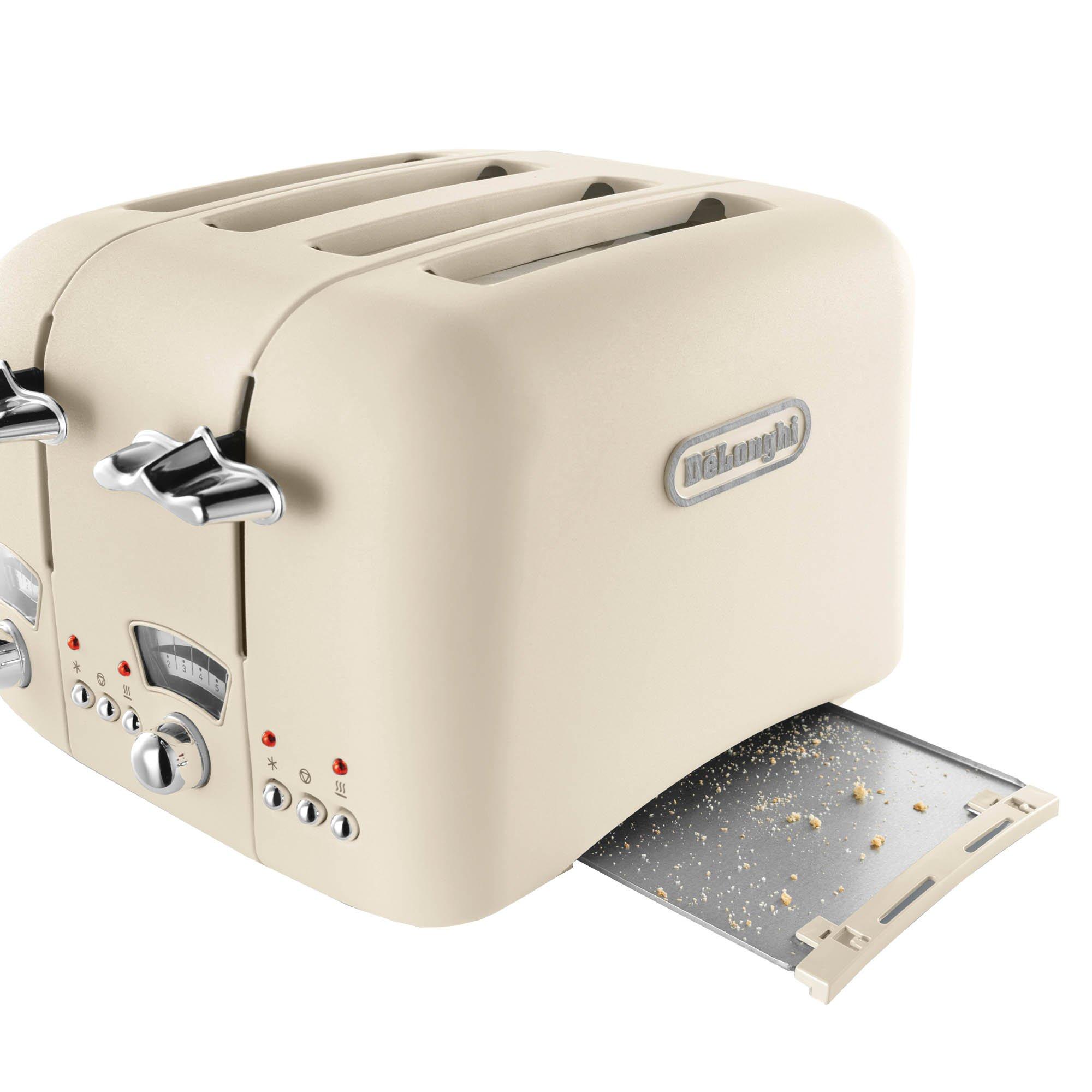Beige - Delonghi - DL3019 4 Slice Argento Toaster Beige - 4