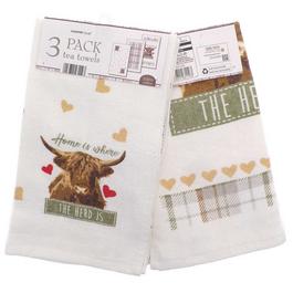 Country Club 6 Pack Tea Towels - Highland Herd Design