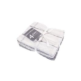 Country Club Pack of 4 Tea Towels Button Design