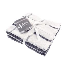 Country Club Pack of 4 Tea Towels Button Design
