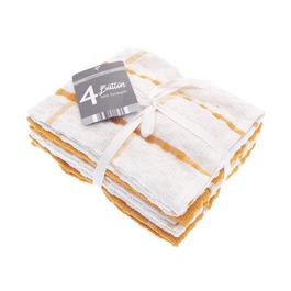 Country Club Pack of 4 Tea Towels Button Design
