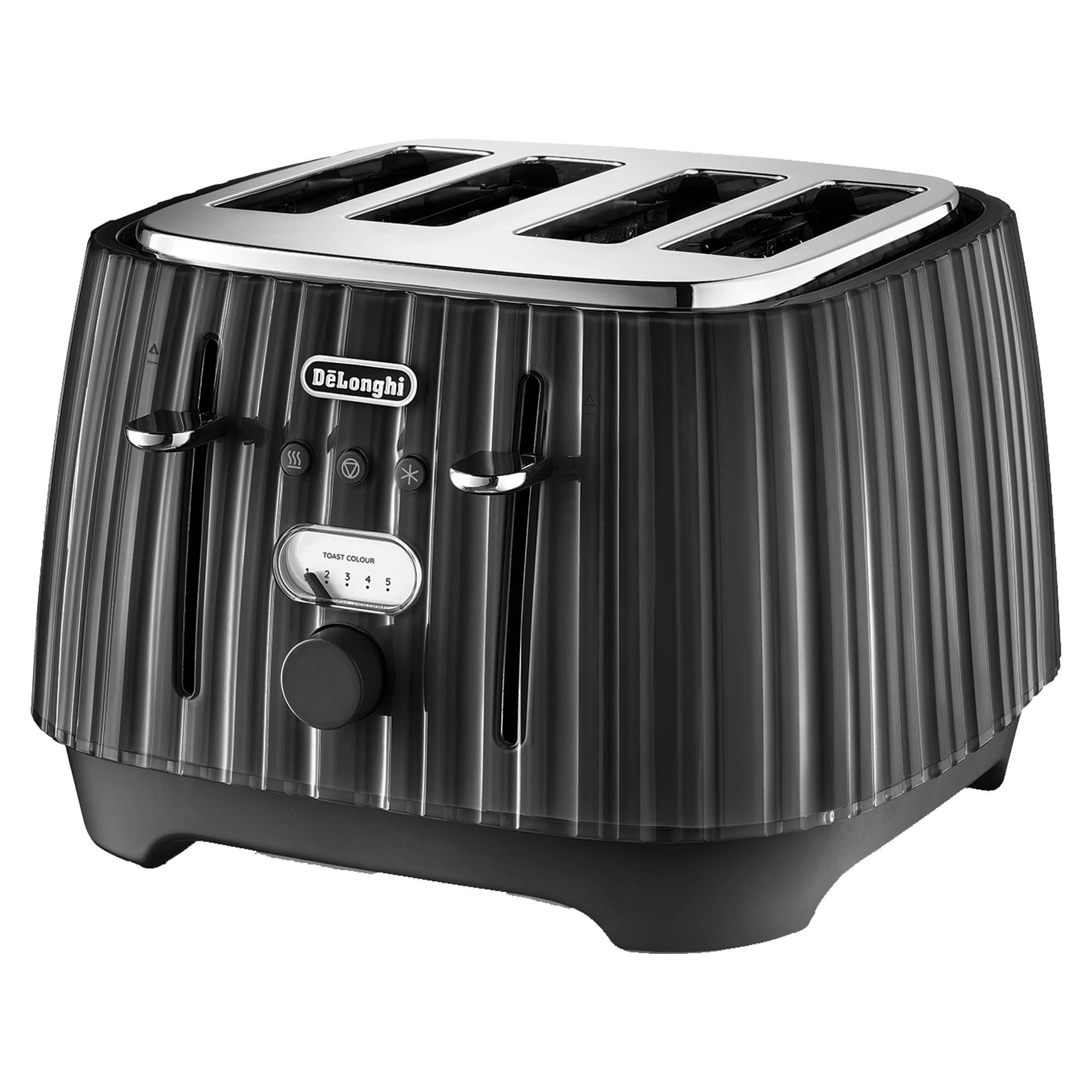 Black - Delonghi - DL3002 4 Slice Ballerina Toaster Black - 2