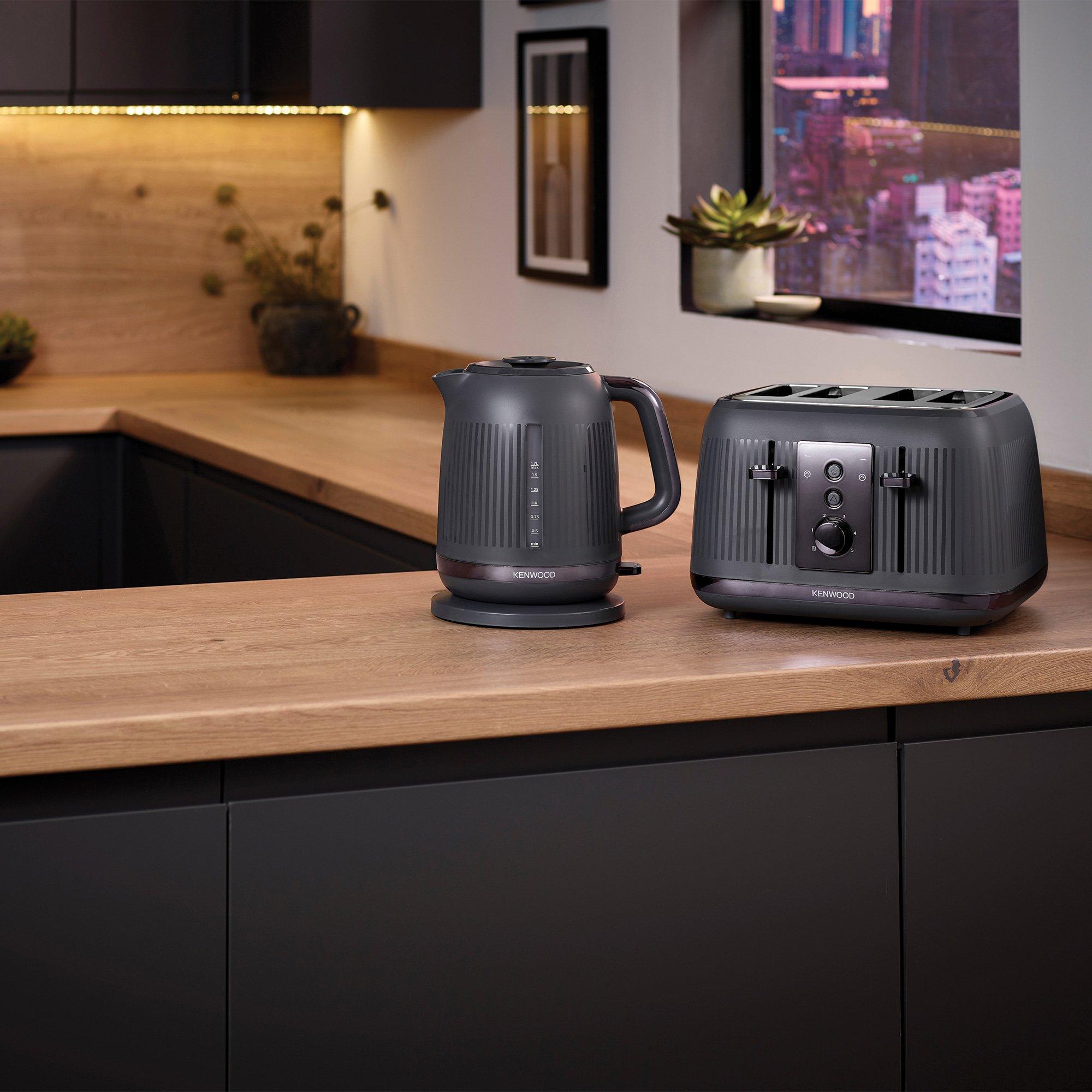 Grey - Kenwood - KW0301 4 Slice Dusk Toaster Grey - 6