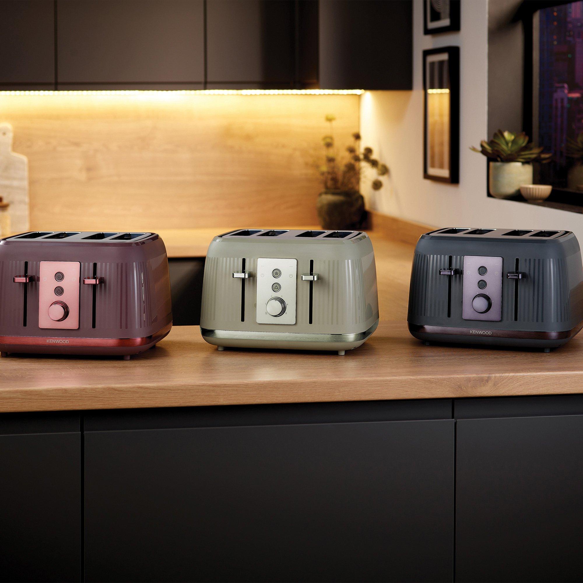 Grey - Kenwood - KW0301 4 Slice Dusk Toaster Grey - 9