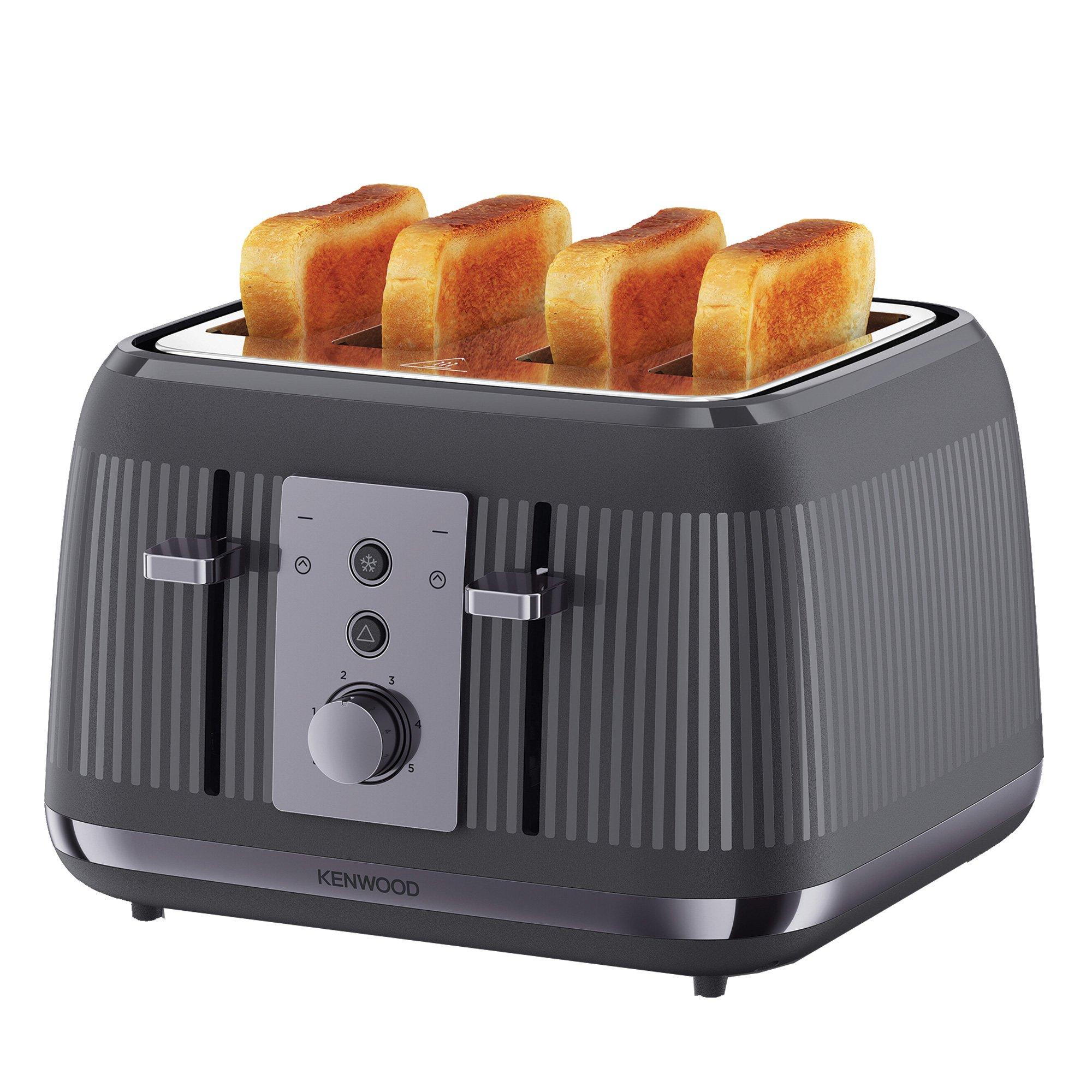 Grey - Kenwood - KW0301 4 Slice Dusk Toaster Grey - 10