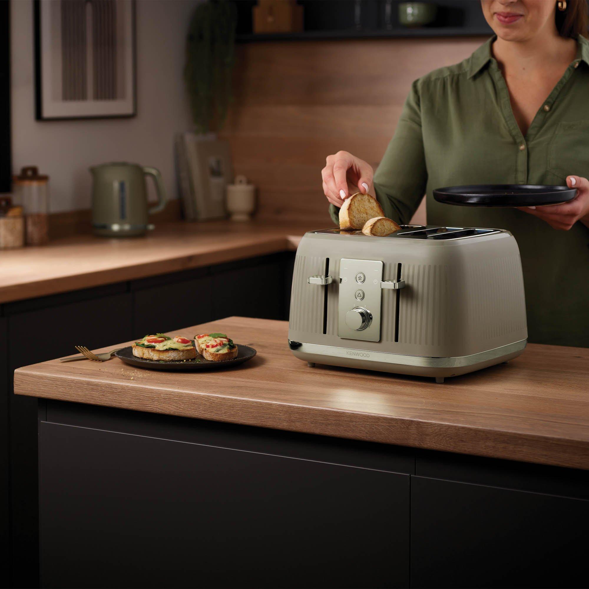 Green - Kenwood - KW0303 4 Slice Dusk Toaster Green - 8