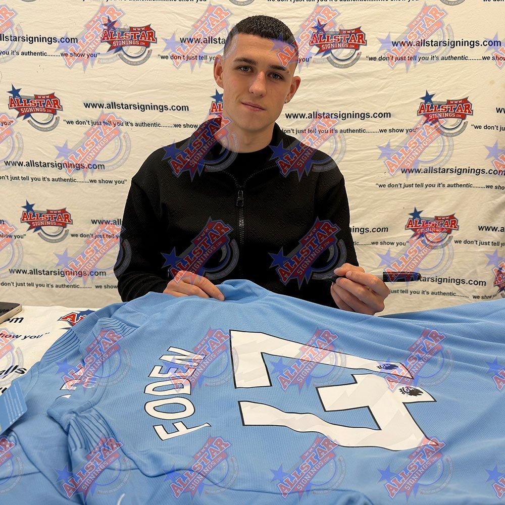 Blue - AllStarSignings Ltd - Foden & De Bruyne signed Manchester City shirts - 3
