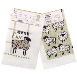 Country Club 6 Pack Tea Towels - Always be Ewe Design