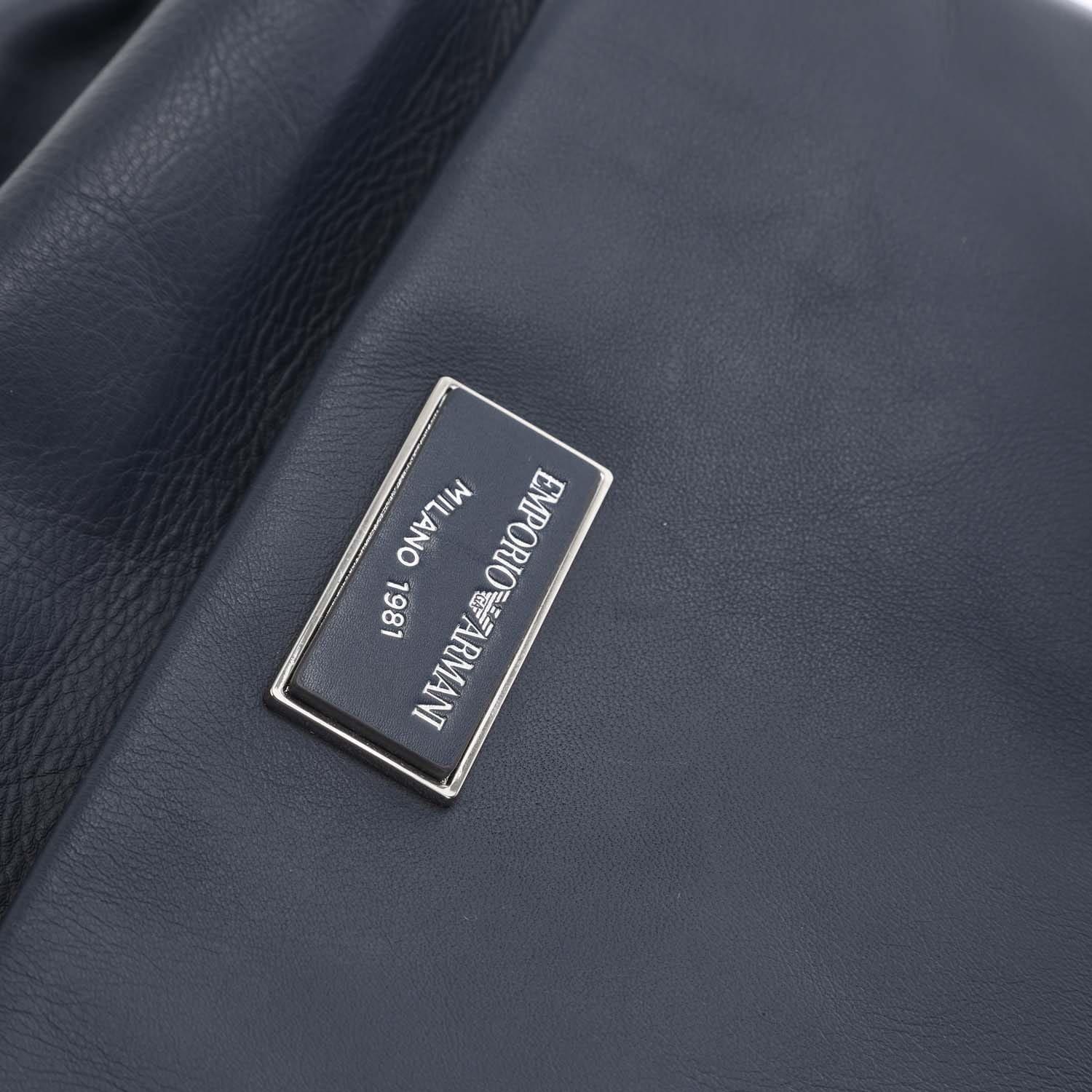 Navy - Emporio Armani - Top Handle Bag - 3