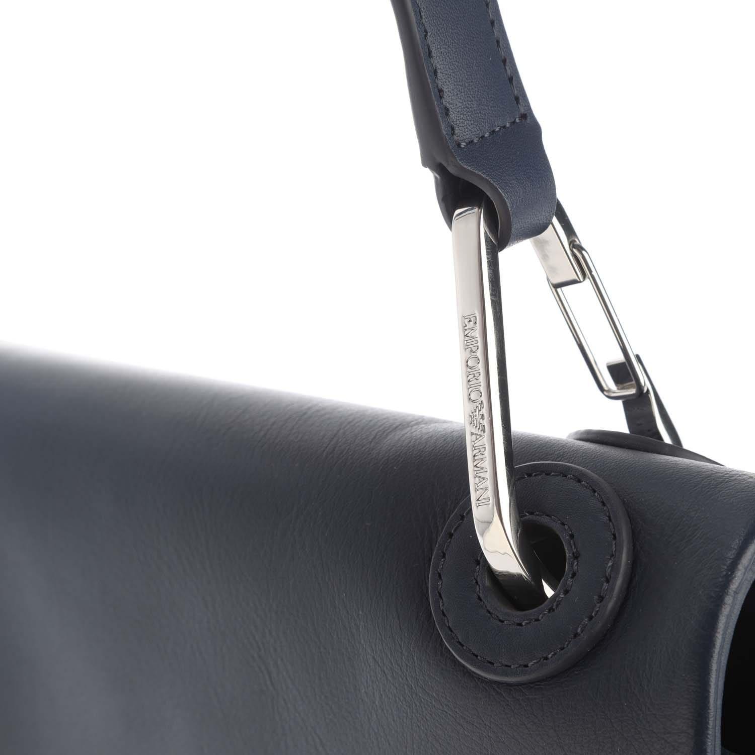 Navy - Emporio Armani - Top Handle Bag - 4