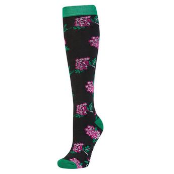 Dublin Ladies Single Pack Flower Socks