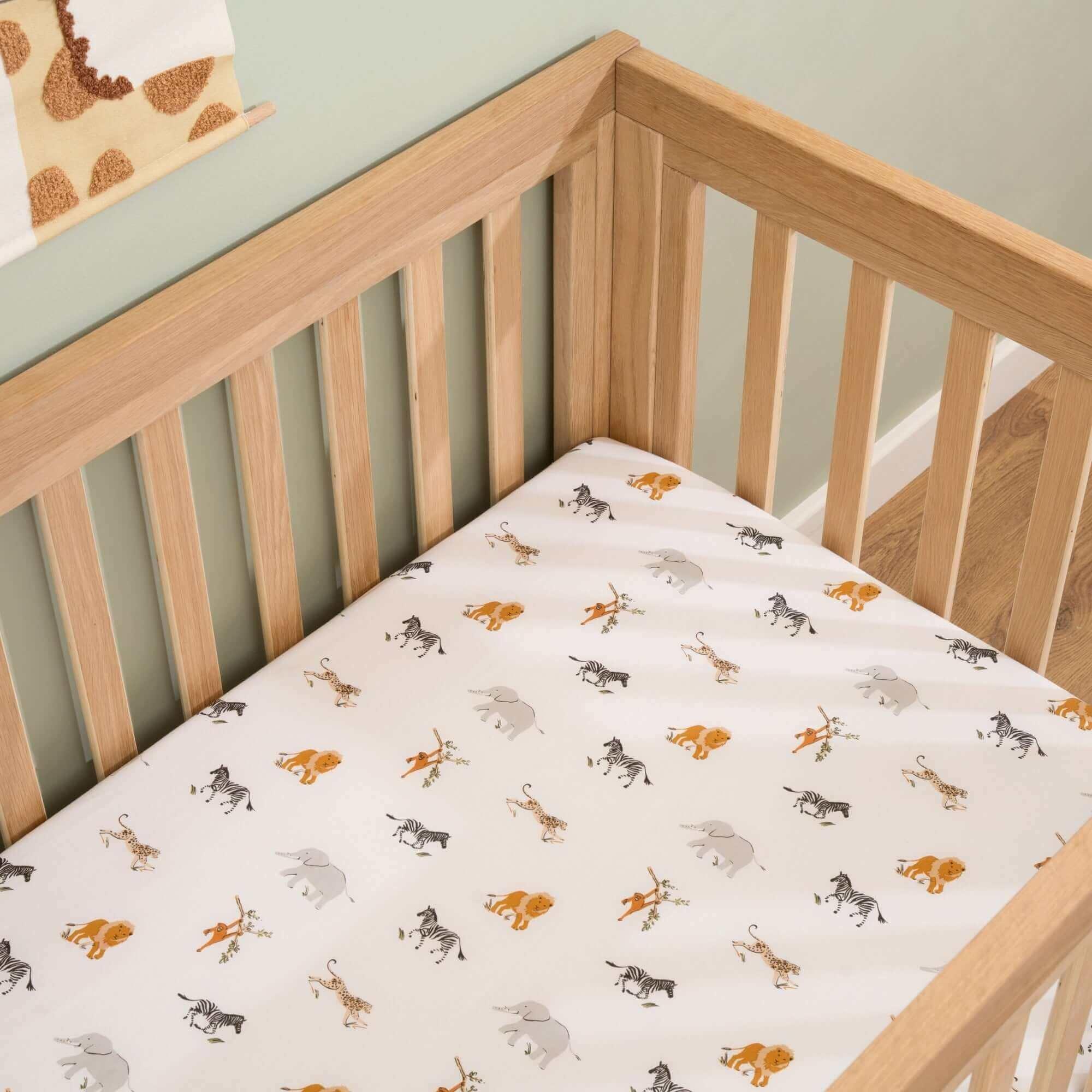 Multi - Clair De Lune - Clair de Lune Jungle Dream 2 Pack Cot Bed Sheets - 2