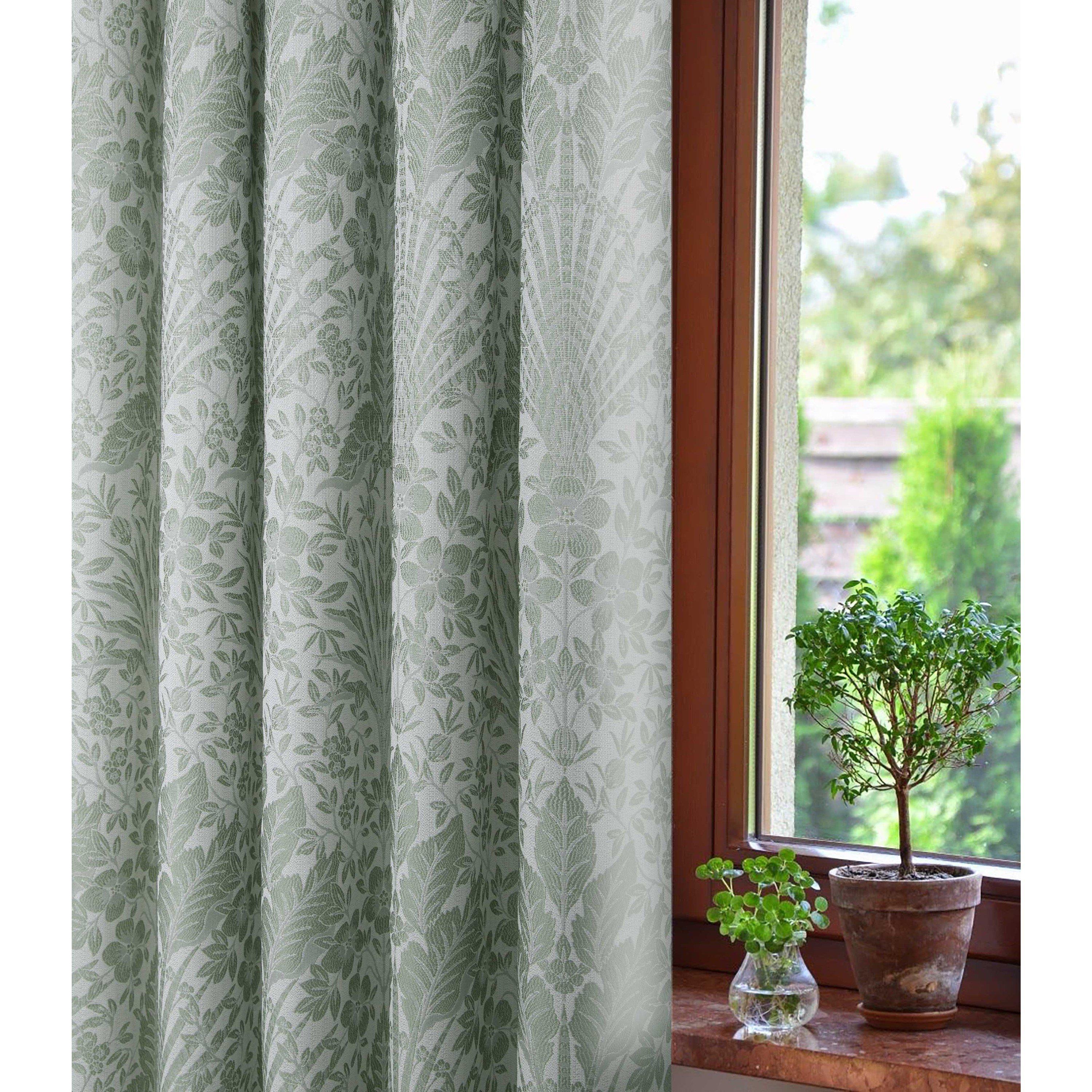 Sage - Sundour - Keswick Floral Pencil Pleat Curtains - 5