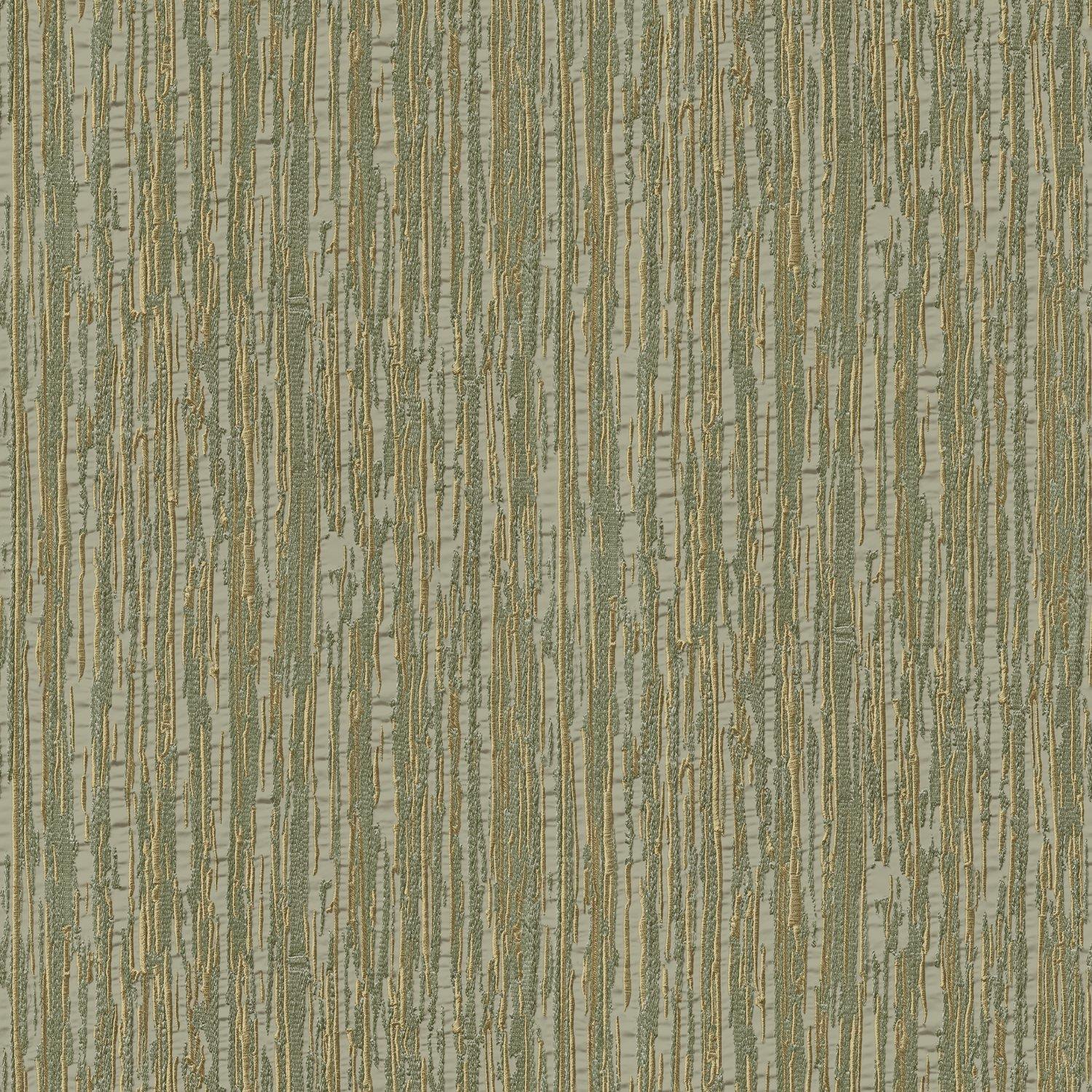 Green - Design ID - DID Embroidered Crushed Silk Aqua & Silver Wallpap - 1