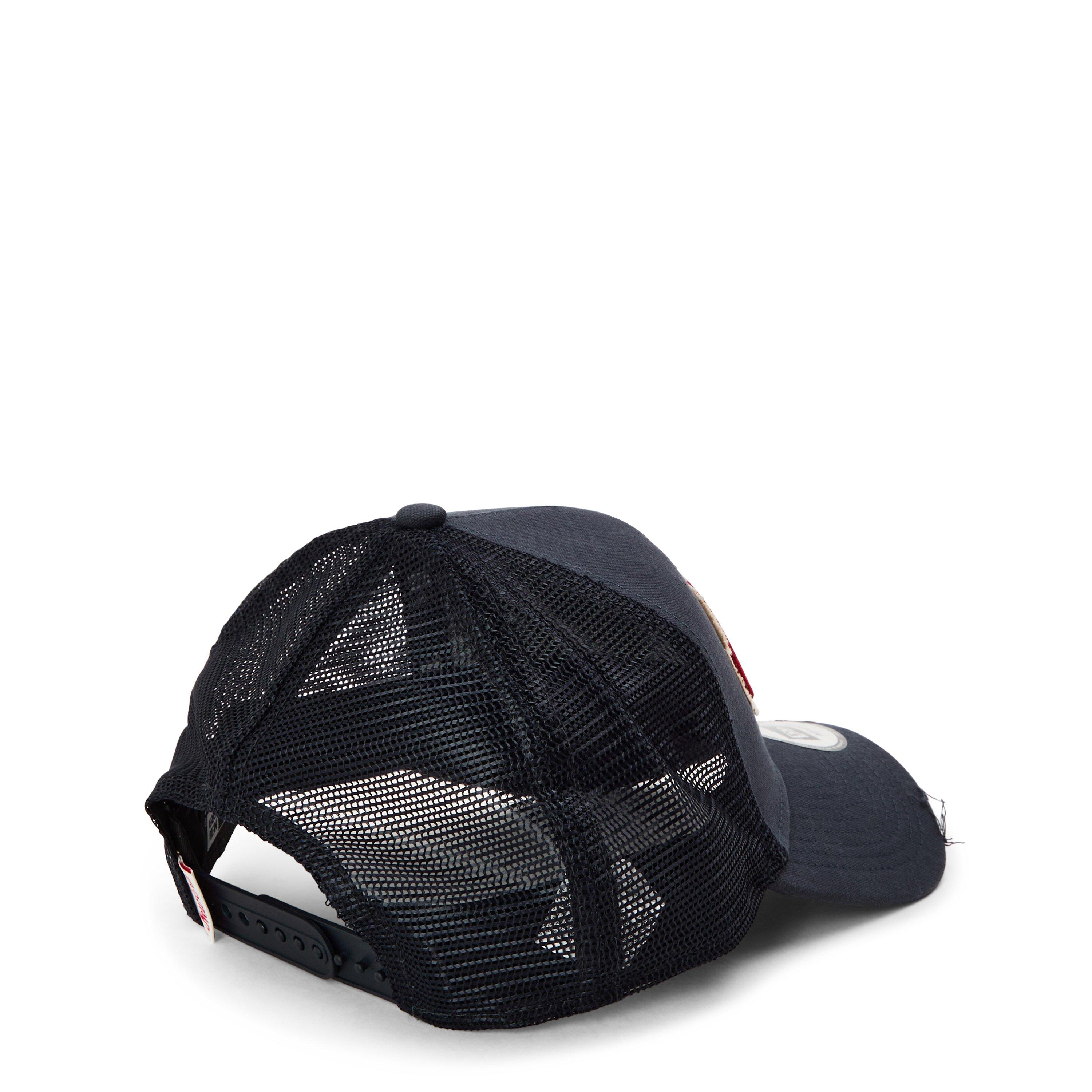 NE Navy - New Era - Oval Canvas Distressed Trucker Cap - 2
