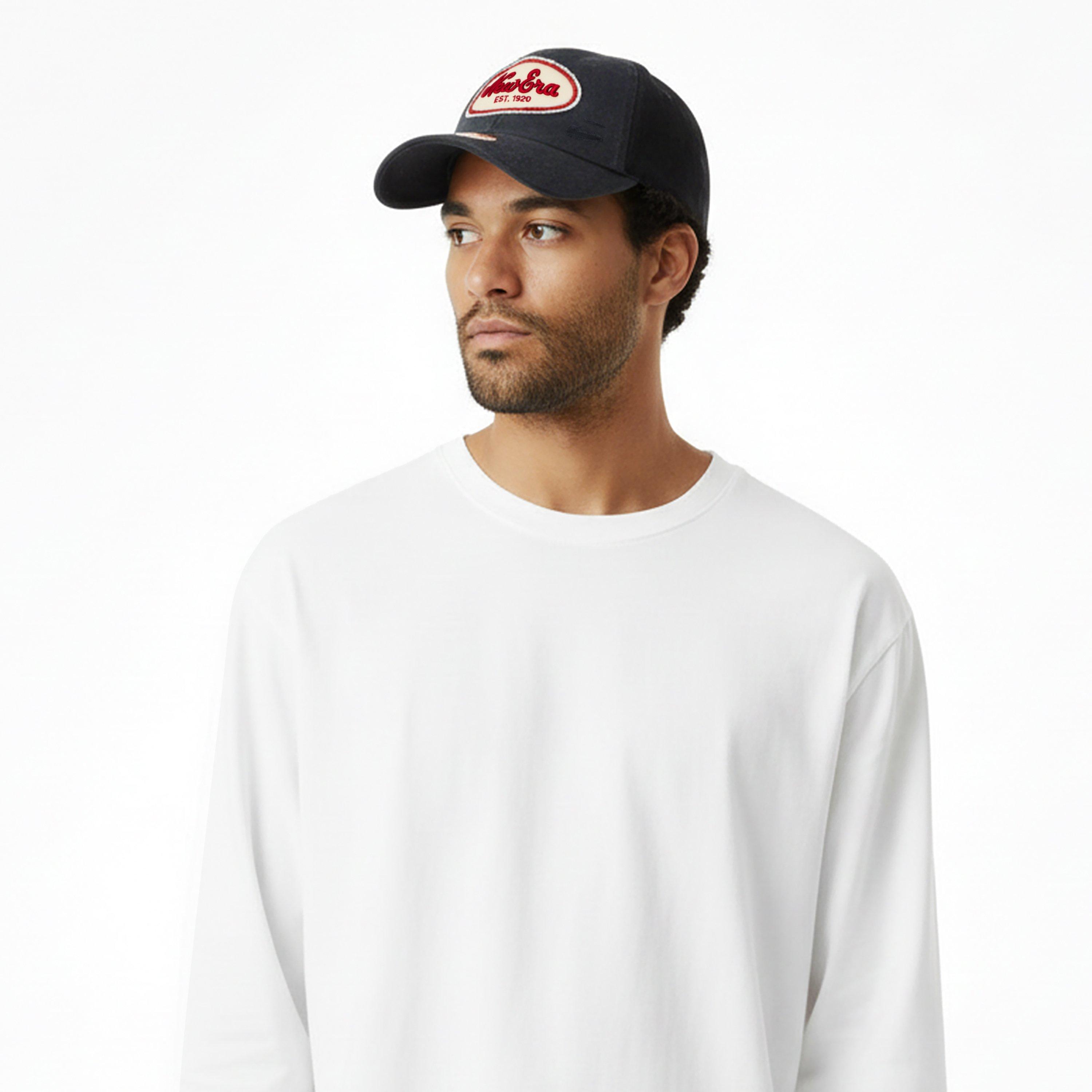 NE Navy - New Era - Oval Canvas Distressed Trucker Cap - 3