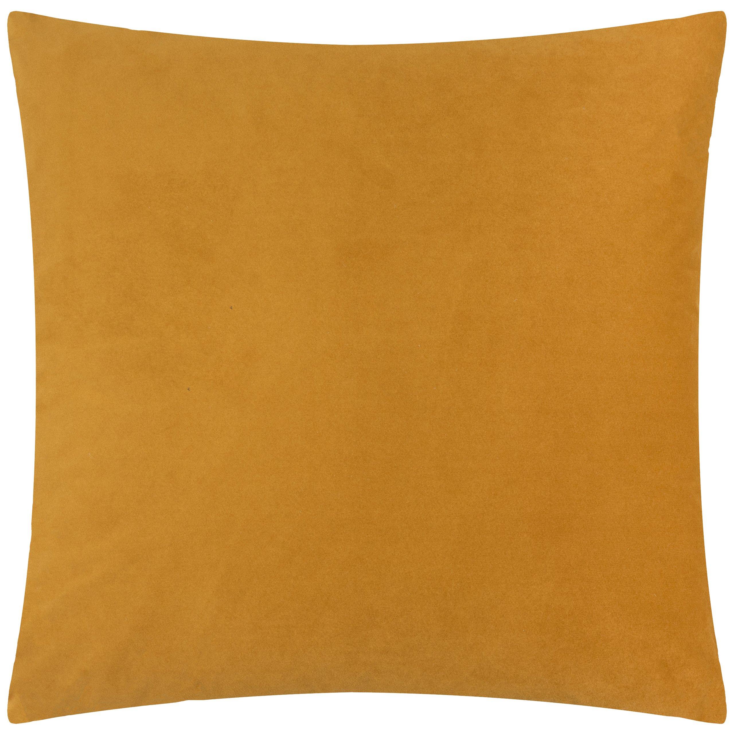 Gold - Paoletti - Evoke Cut Velvet Fibre Filled Cushion - 2