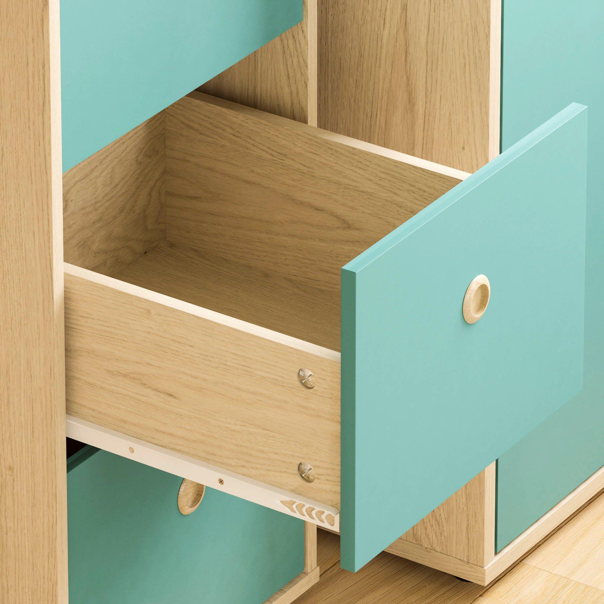 Blue & Oak - Lassic - Junior Vida Neptune 3 Drawer Desk - 6