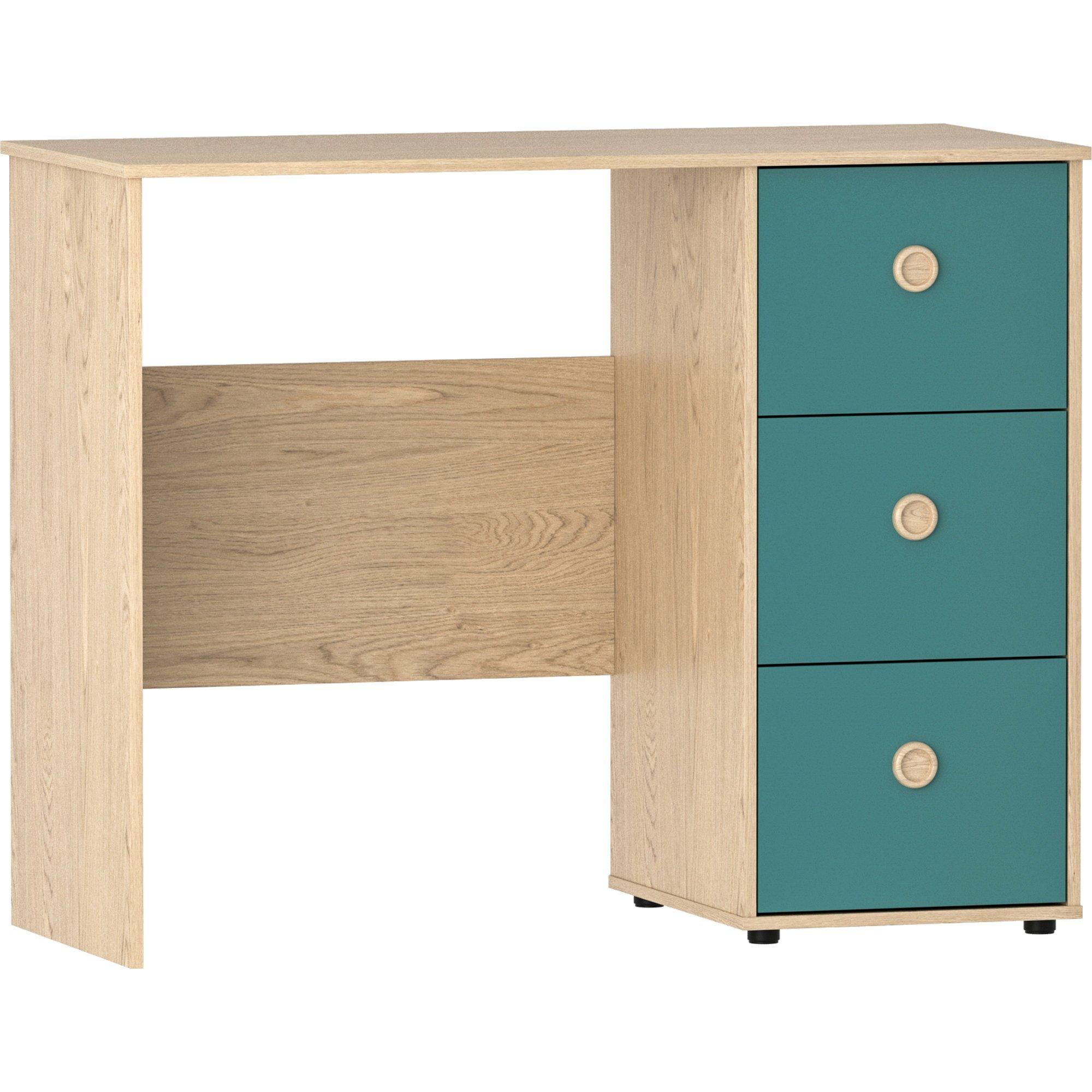 Blue & Oak - Lassic - Junior Vida Neptune 3 Drawer Desk - 7