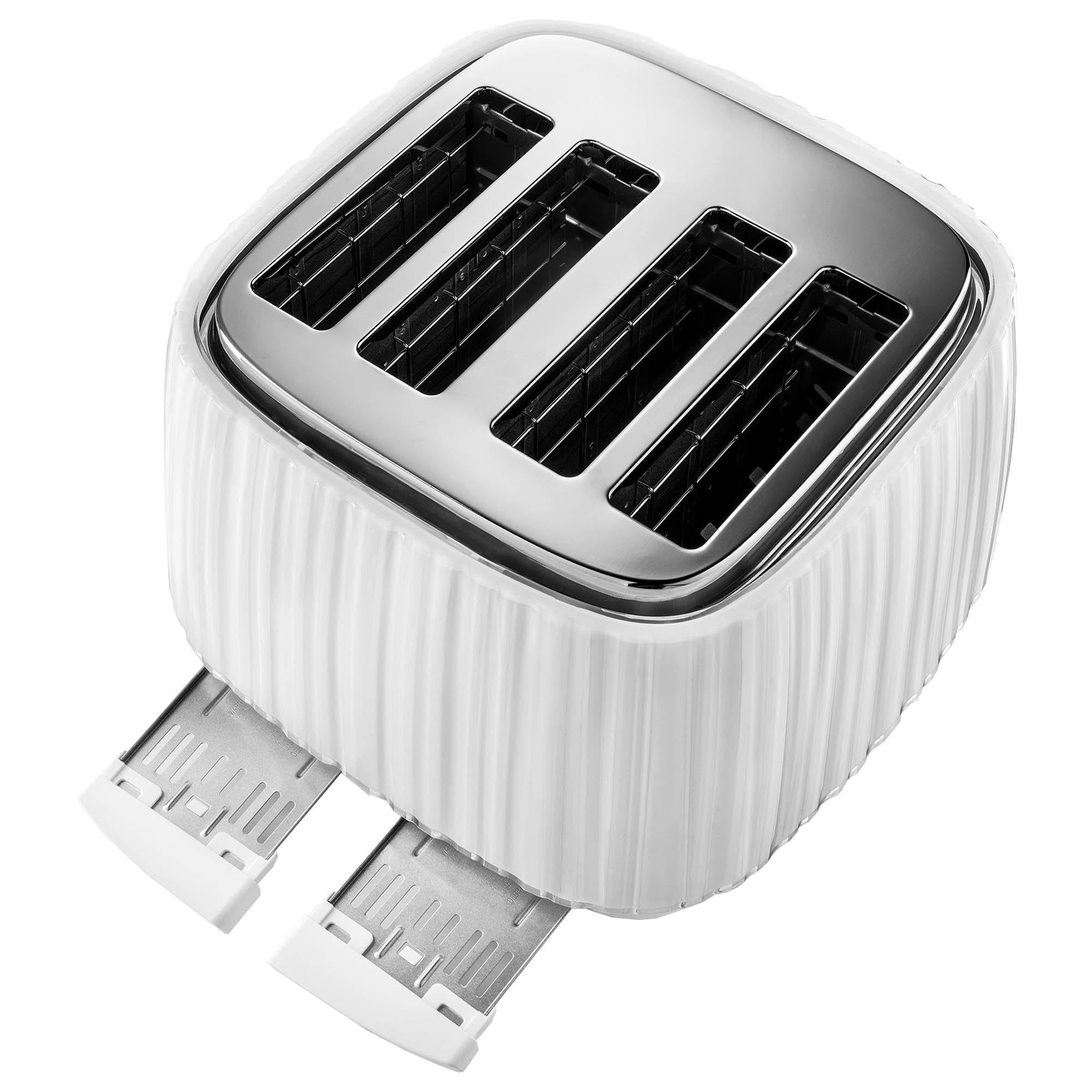 White - Delonghi - DL3004 4 Slice Ballerina Toaster White - 4