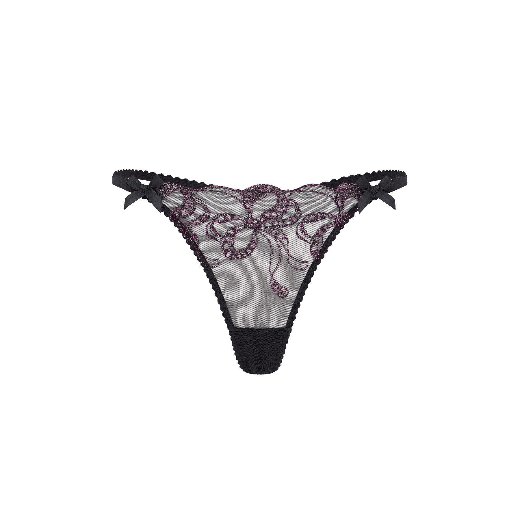 Black/Pink - Agent Provocateur - LOUELLA Thong - 3