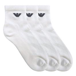 Emporio Armani 3 Pack Short Ankle Socks