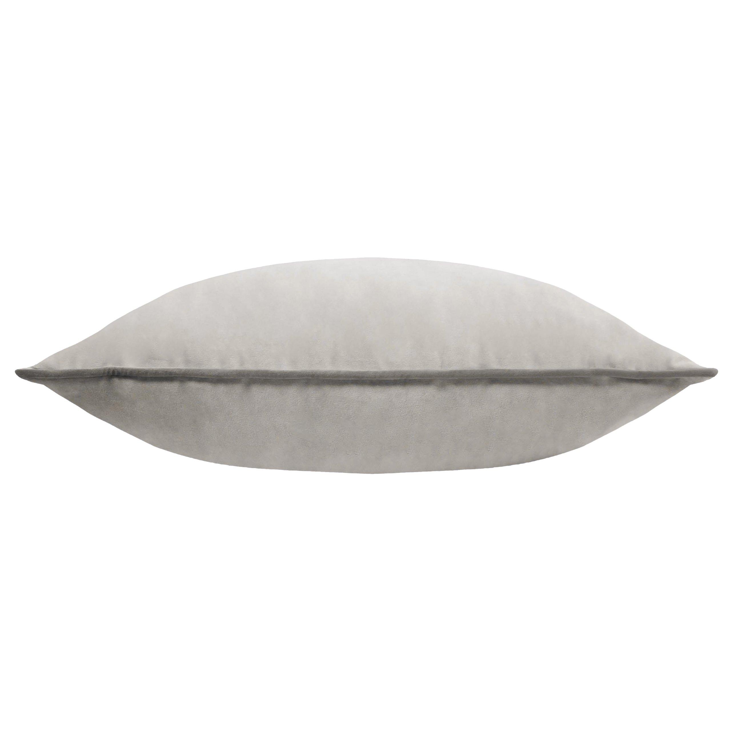 Dove/Charcoal - Furn - Meridian Velvet Fibre Filled Cushion - 4