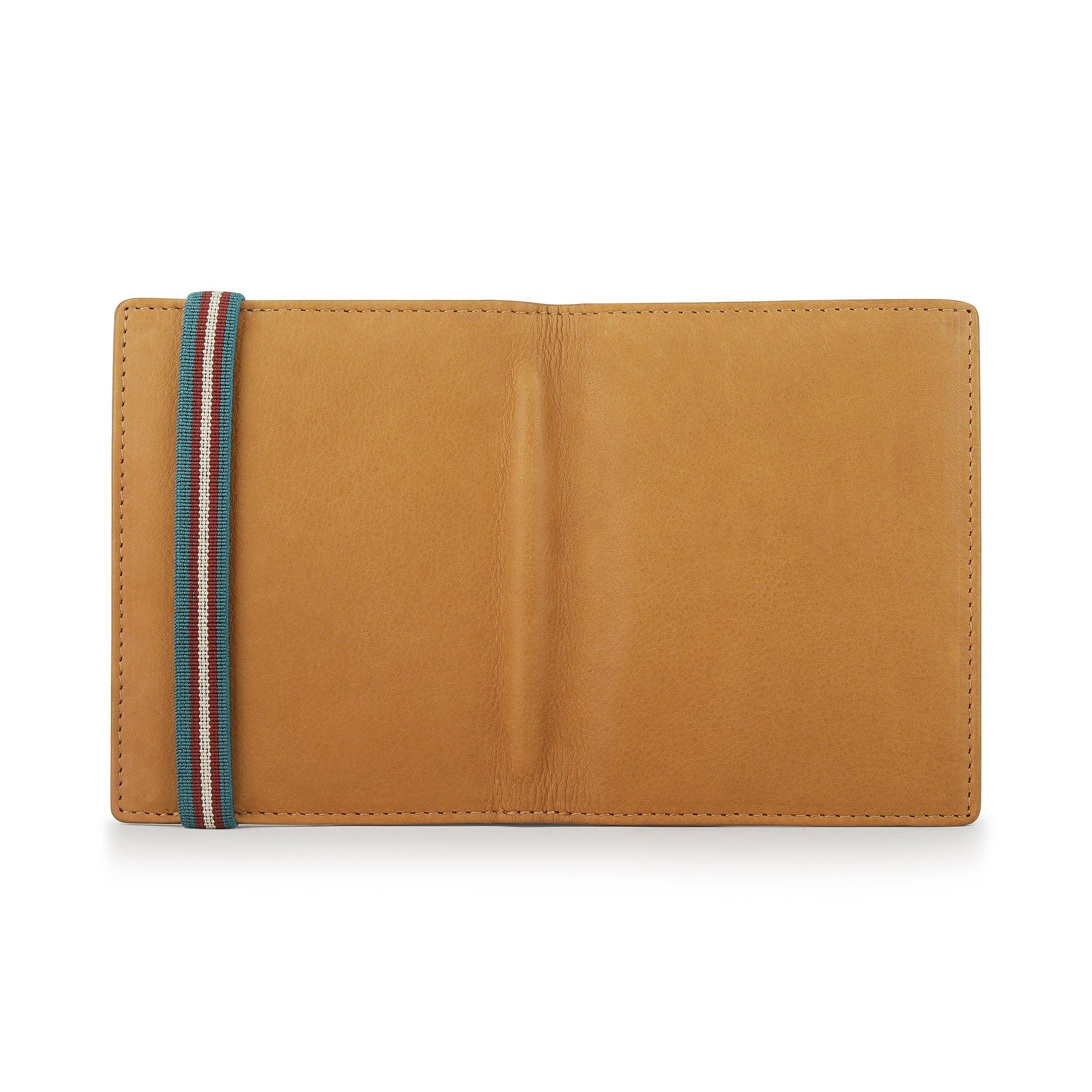 Cognac - PRIMEHIDE Leather - Men’s Slim RFID Leather Card Holder Wallet - 3