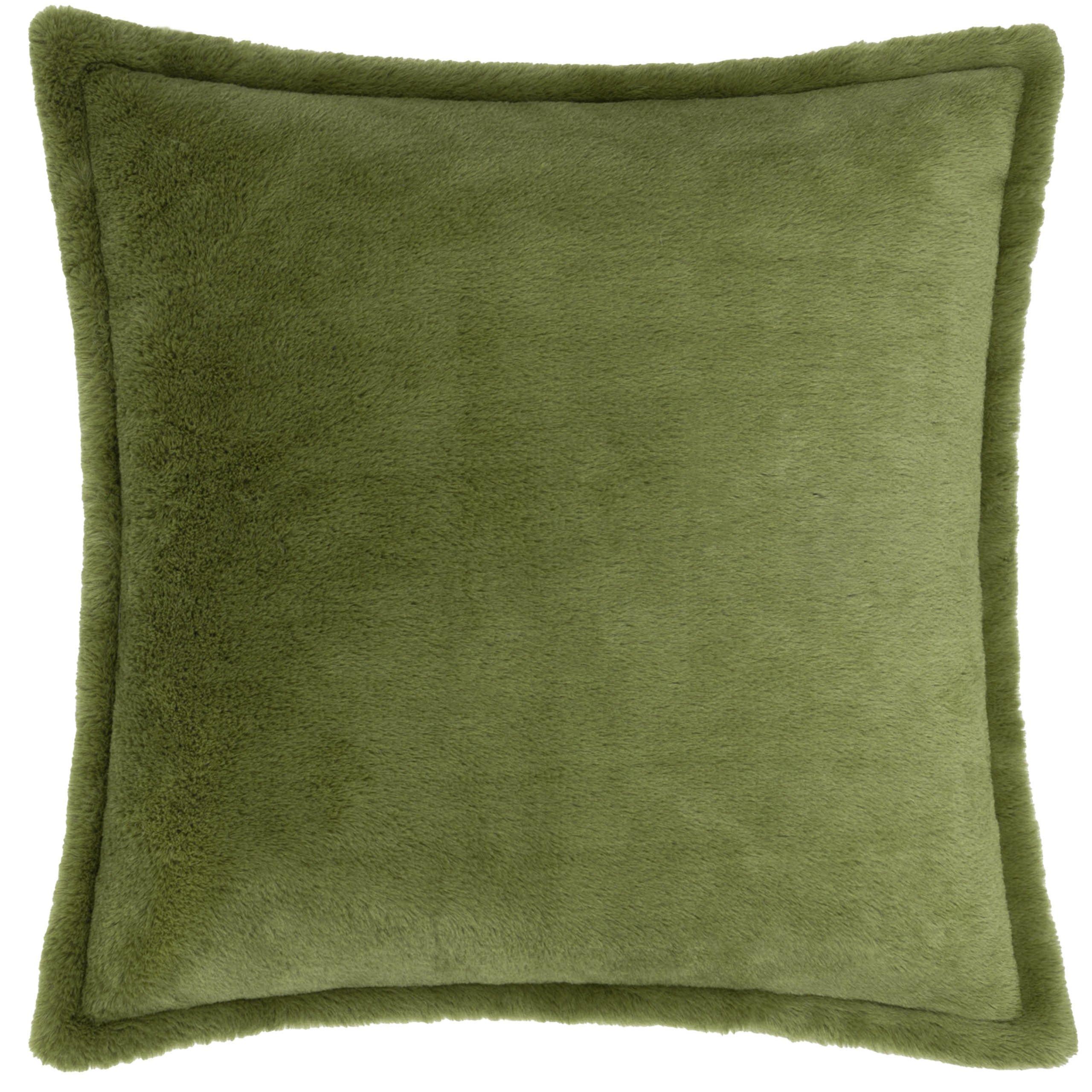 Olive - Furn - Kallu Faux Fur Feather Filled Cushion - 3
