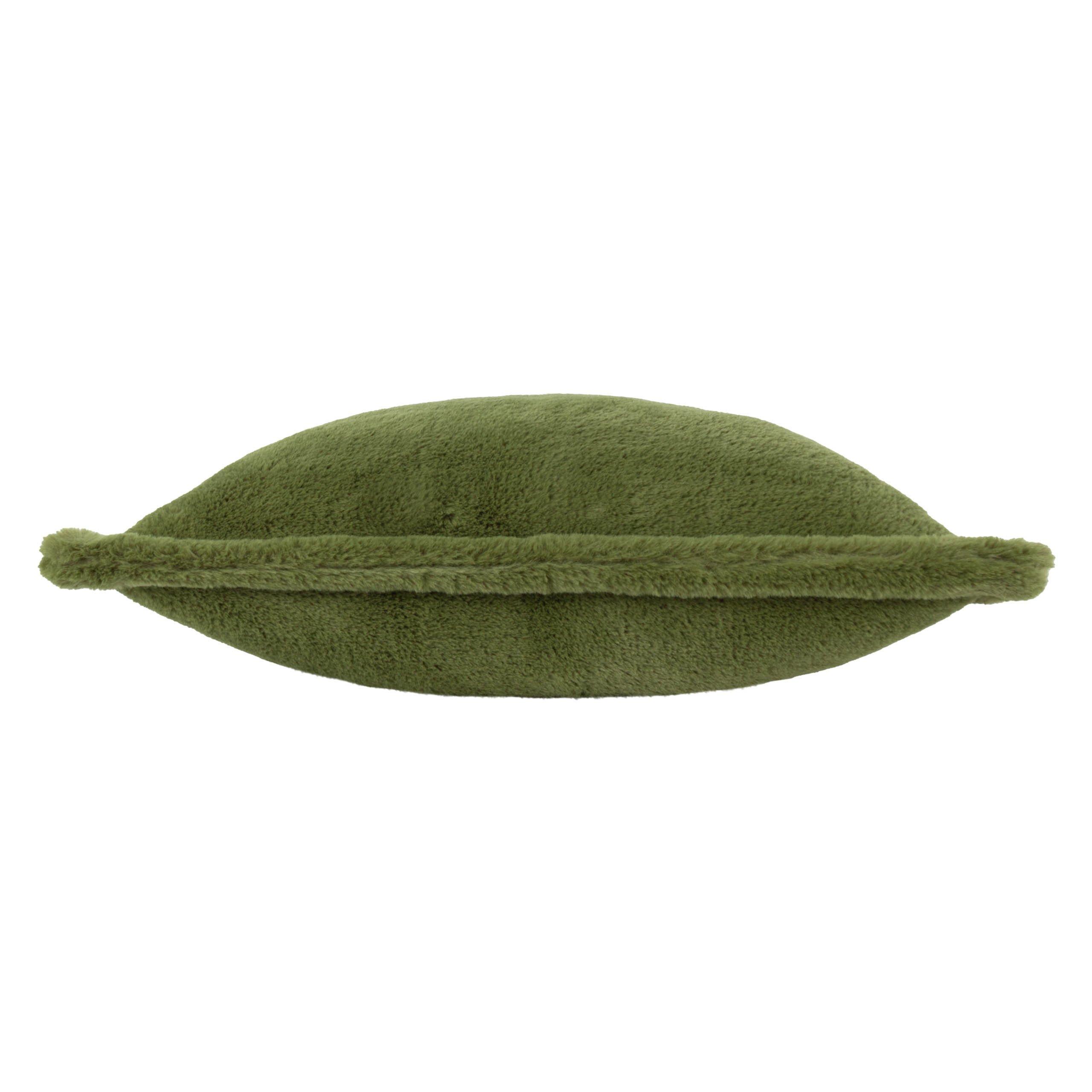 Olive - Furn - Kallu Faux Fur Feather Filled Cushion - 5