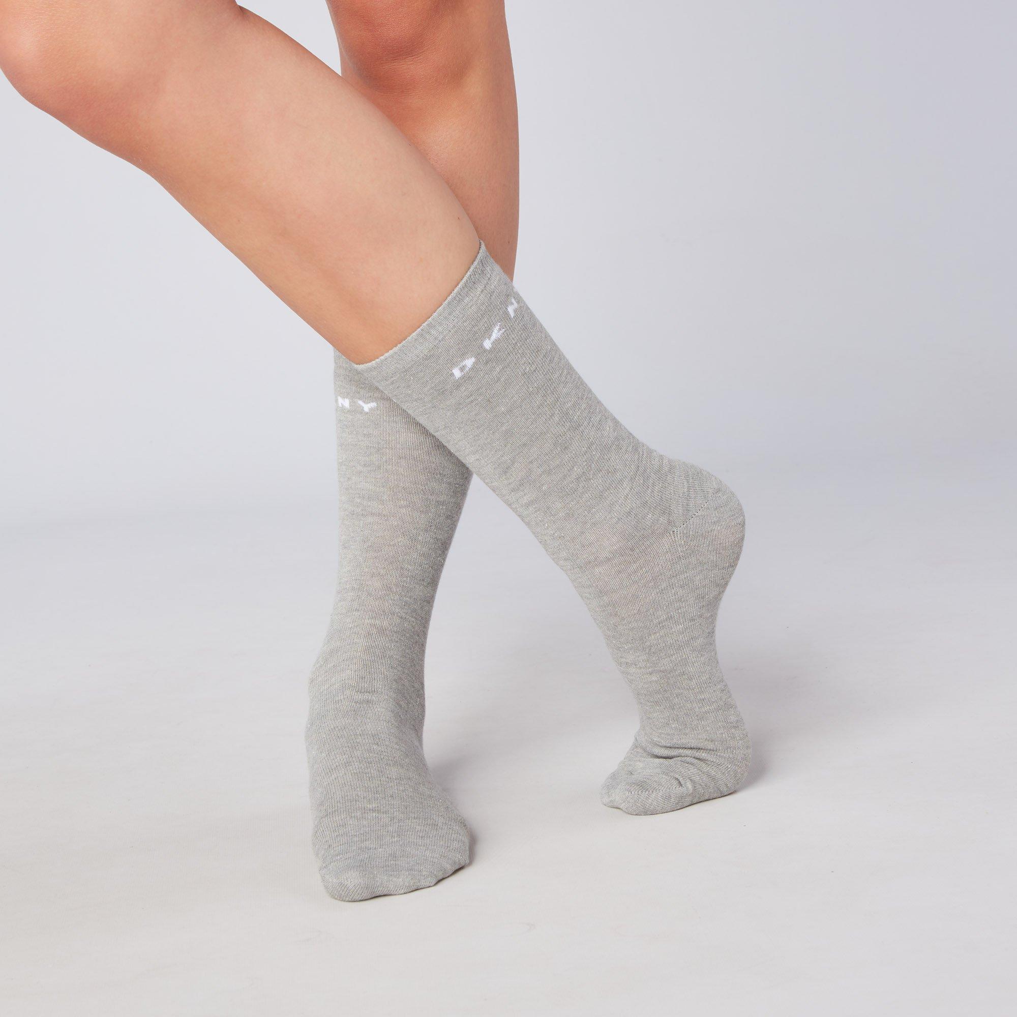 Noir/Gris/Marine - DKNY - 3 Pack Womens Dress Socks Paige - 11