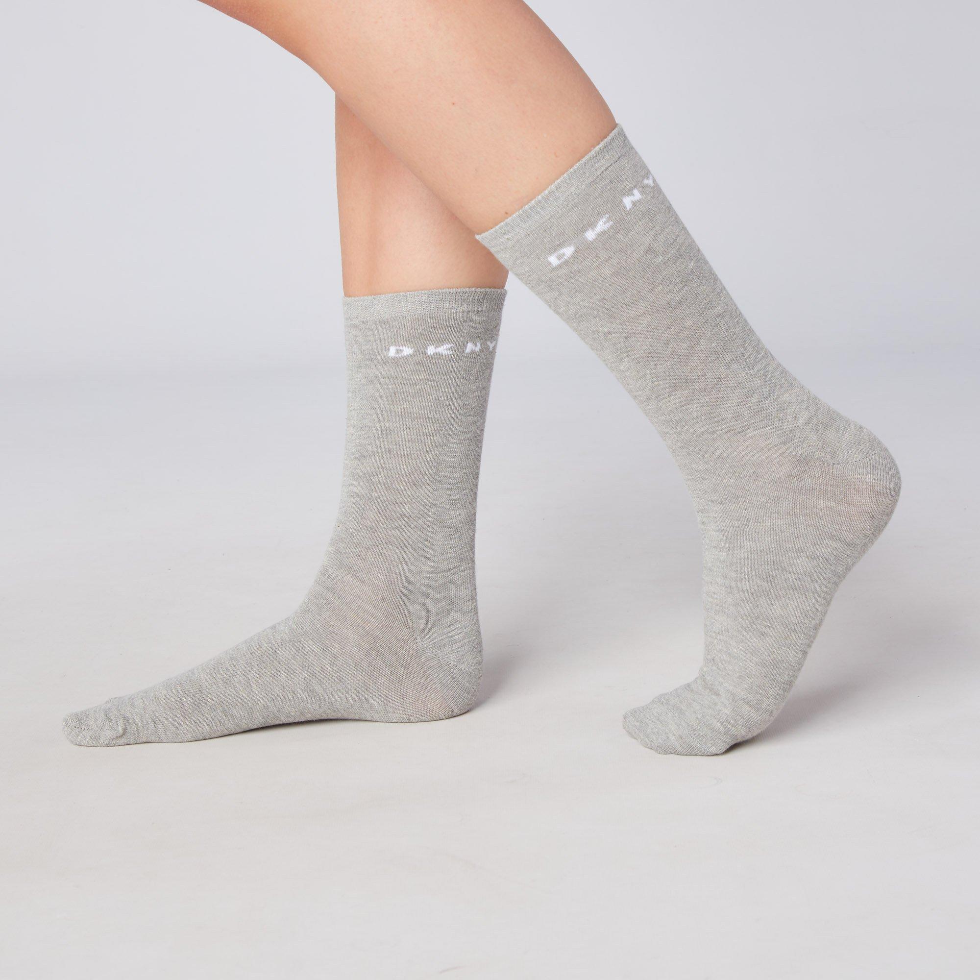 Noir/Gris/Marine - DKNY - 3 Pack Womens Dress Socks Paige - 9
