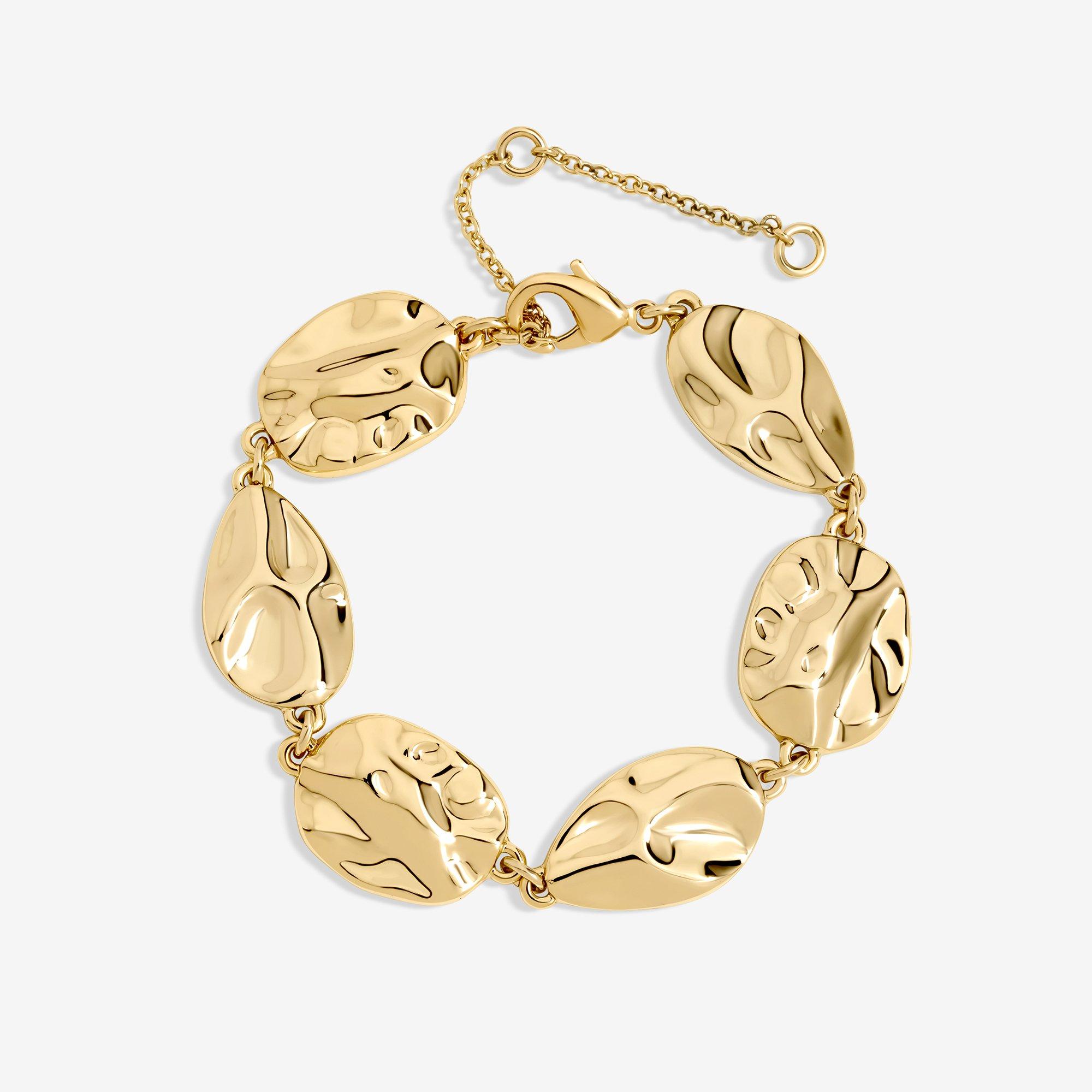 Mood Women's Polished Molten Bracelet Gold