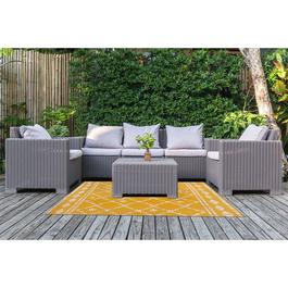 Country Club Indoor Outdoor Rug 150x200cm - Berber Ochre
