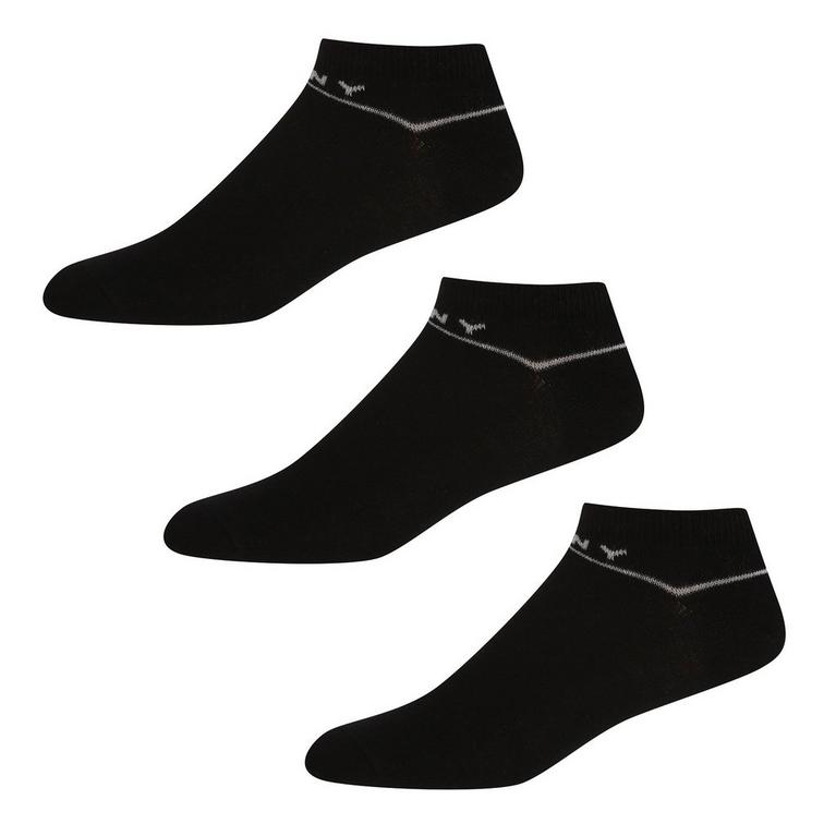 Noir - DKNY - Trainer Liner Socks 3 Pack - 1