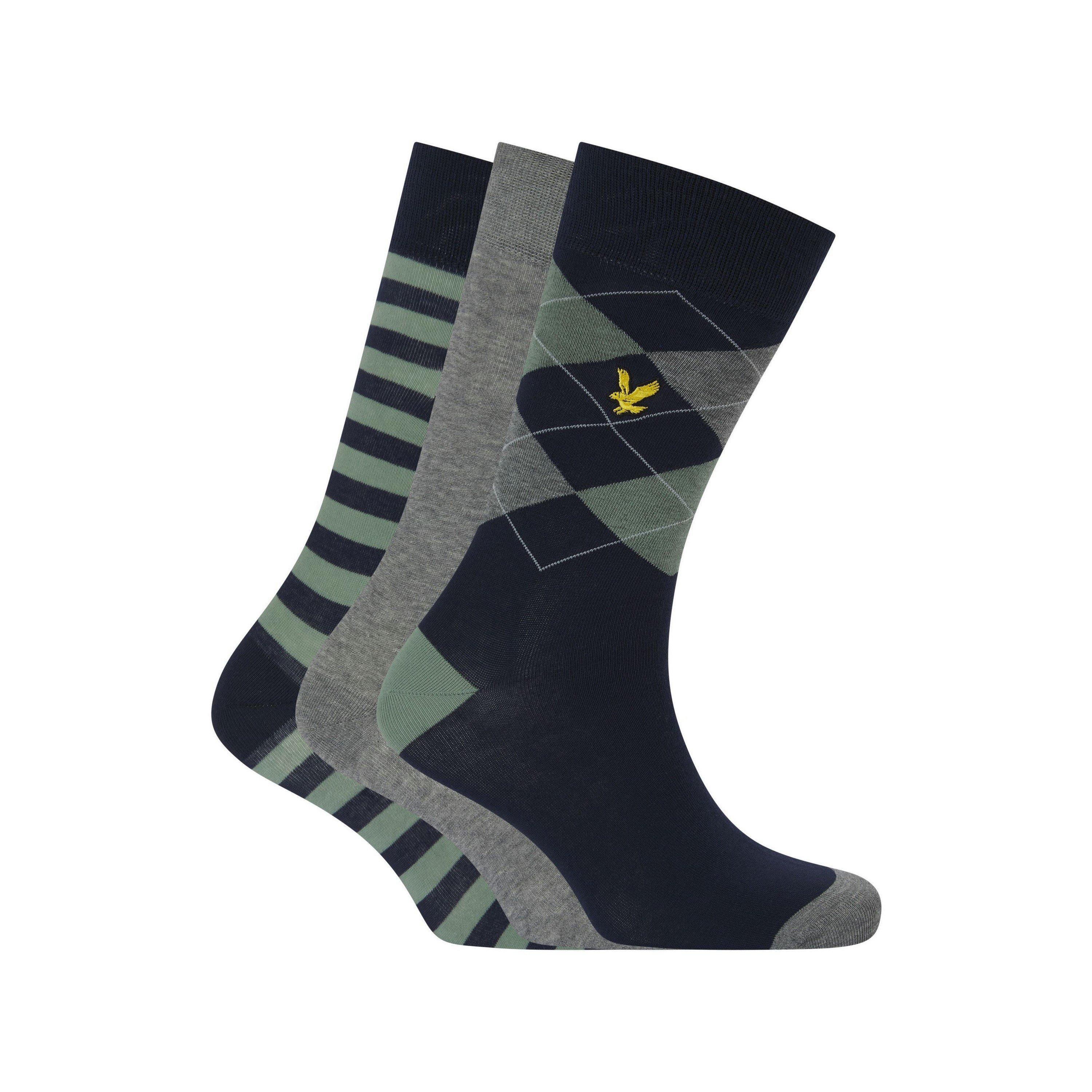 Grey Multi - Lyle and Scott - Lyle Barwood 3Pk Sn99 - 1