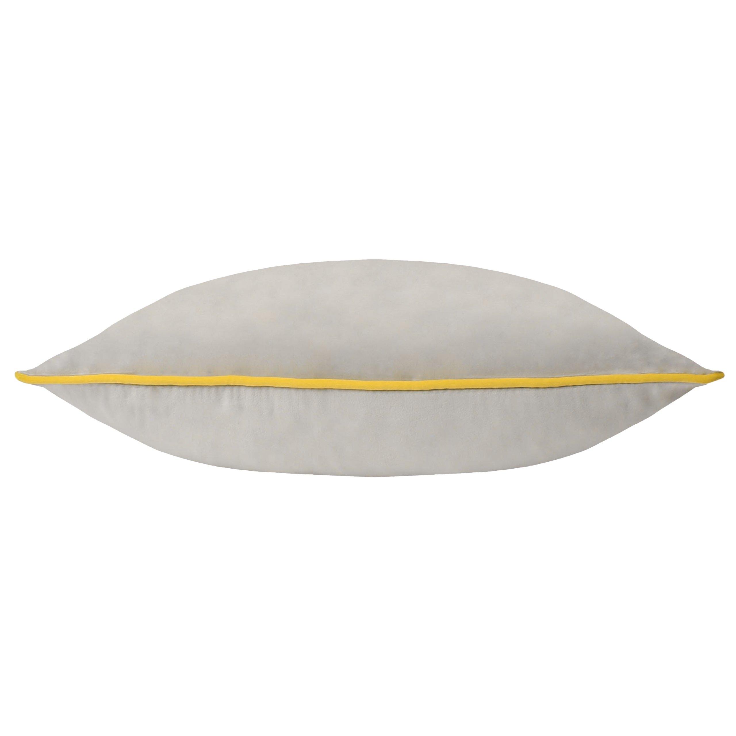 Dove/Cylon - Furn - Meridian Velvet Fibre Filled Cushion - 4
