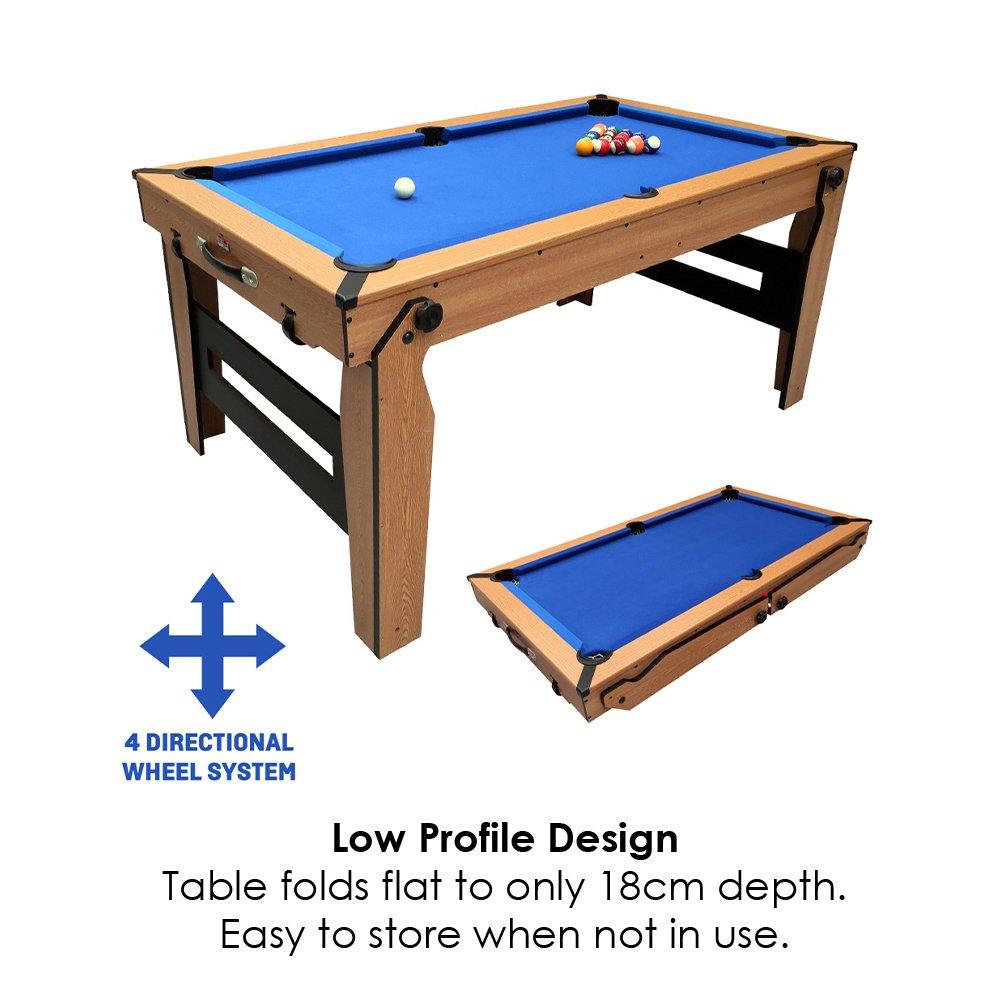 Cloth - BCE - BCE Razor 5ft Pool Table with Table Tennis Top - 4