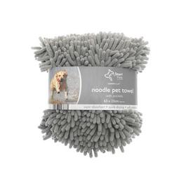 Country Club Microfibre Pet Towel with Pockets 63x23cm – Grey