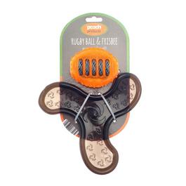 Country Club Rugby Ball & Frisbee Dog Toy
