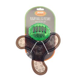 Country Club Rugby Ball & Frisbee Dog Toy