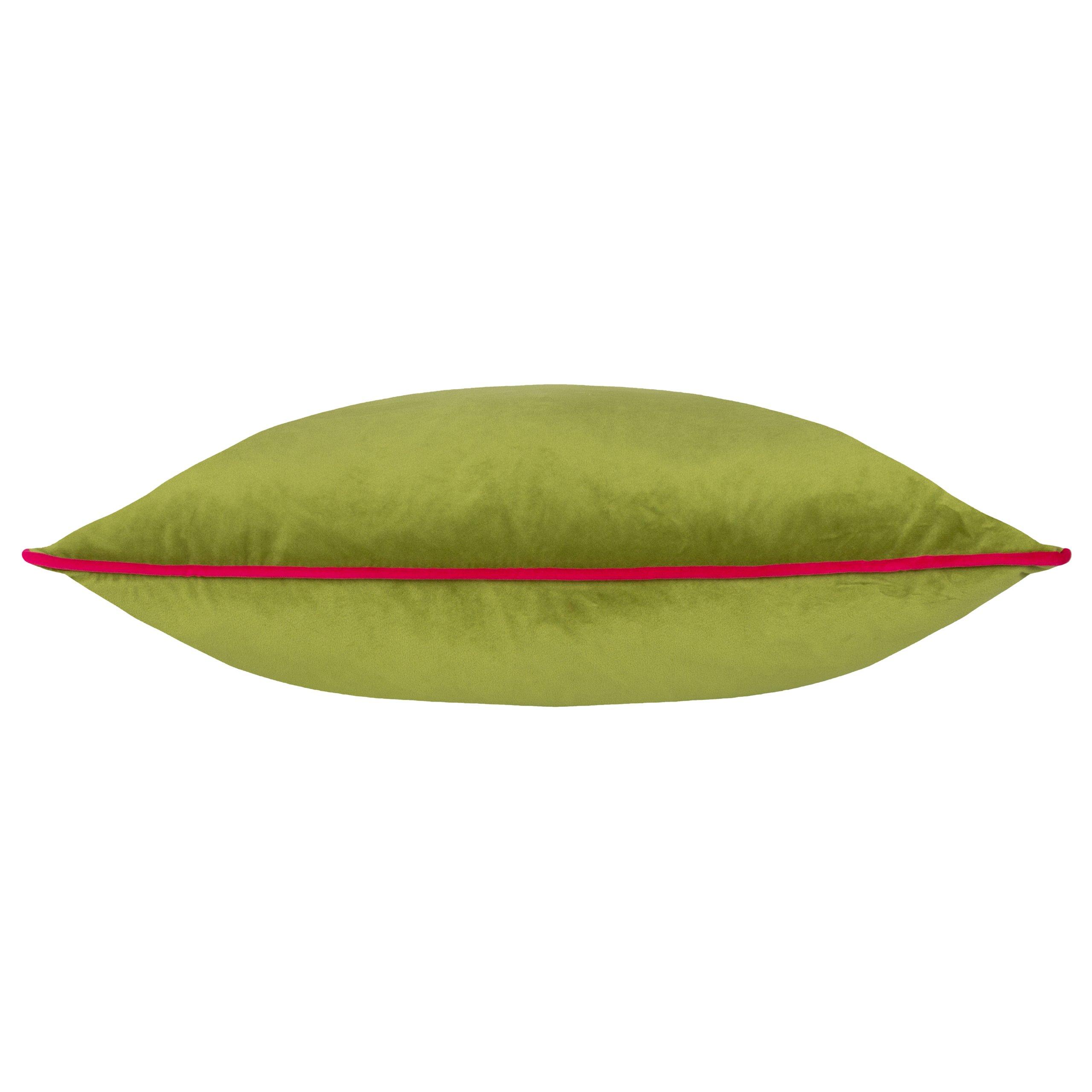 Lime/Hot Pink - Furn - Meridian Velvet Feather Filled Cushion - 4
