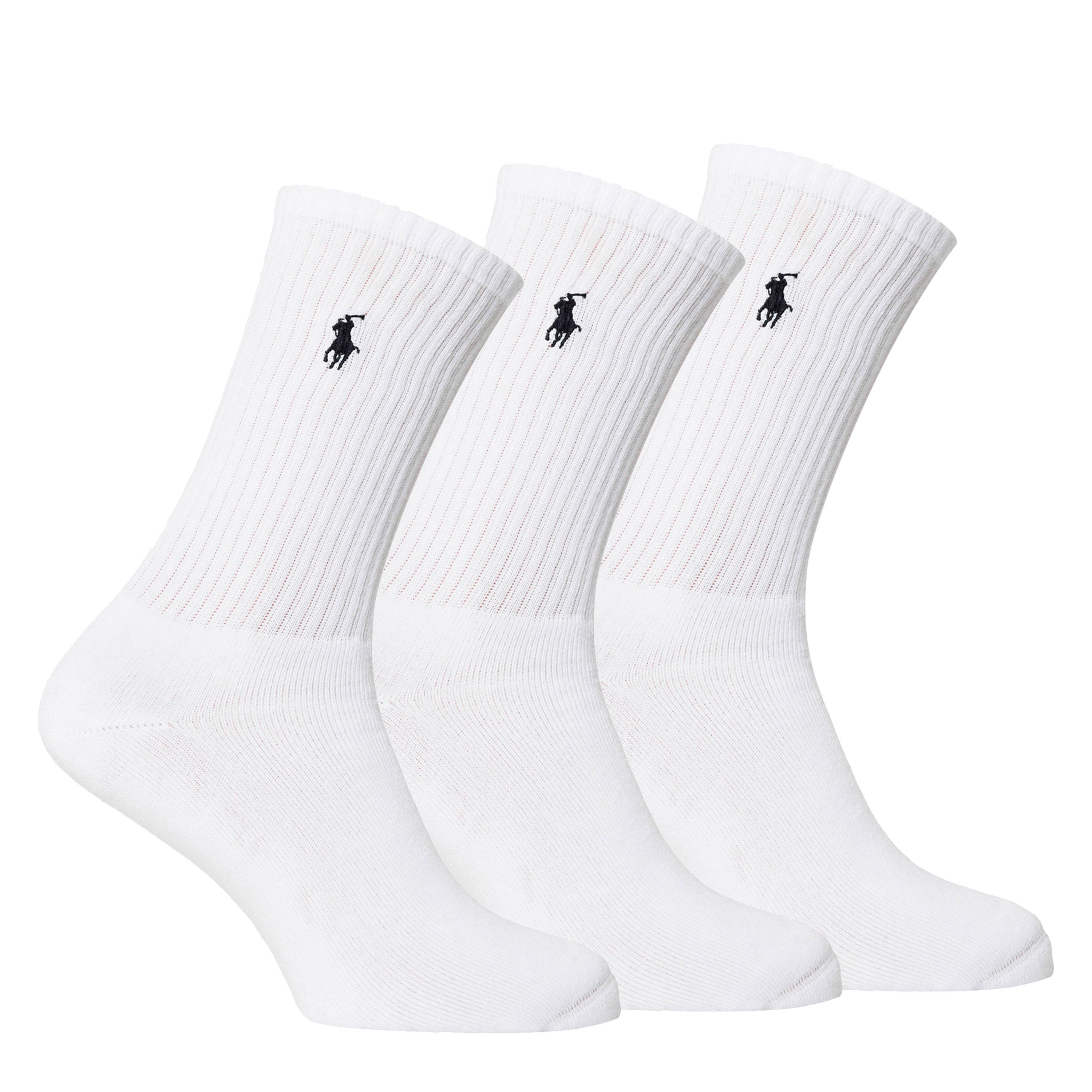 White - Polo Ralph Lauren - 3-Pack PP Crew Socks - 1