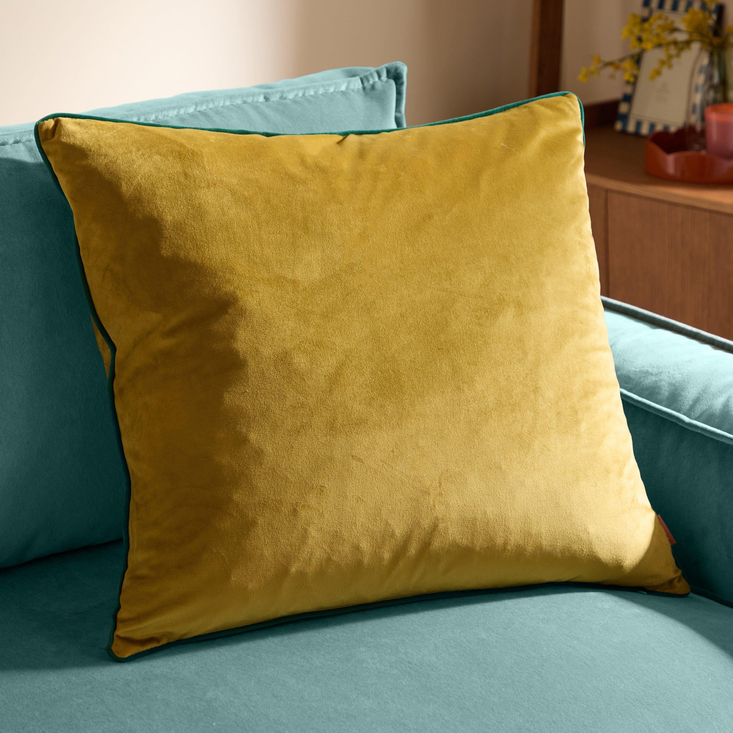 Moss/Emerald - Furn - Meridian Velvet Feather Filled Cushion - 2