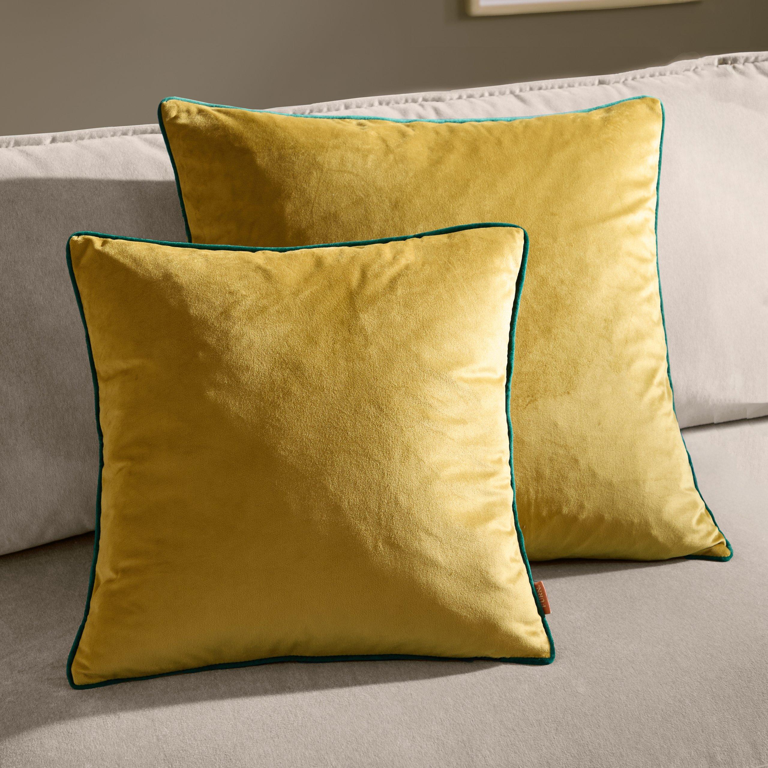 Moss/Emerald - Furn - Meridian Velvet Feather Filled Cushion - 6