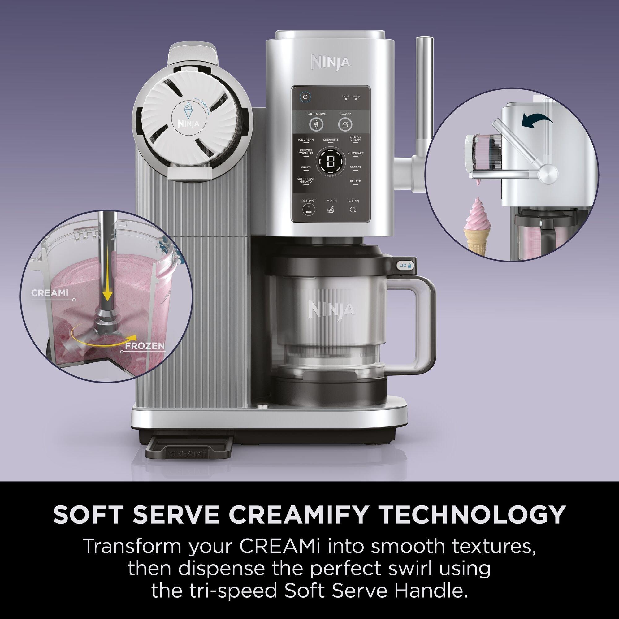 Silver - Ninja - Swirl by CREAMi 13 in 1 Ice Cream Maker - 12
