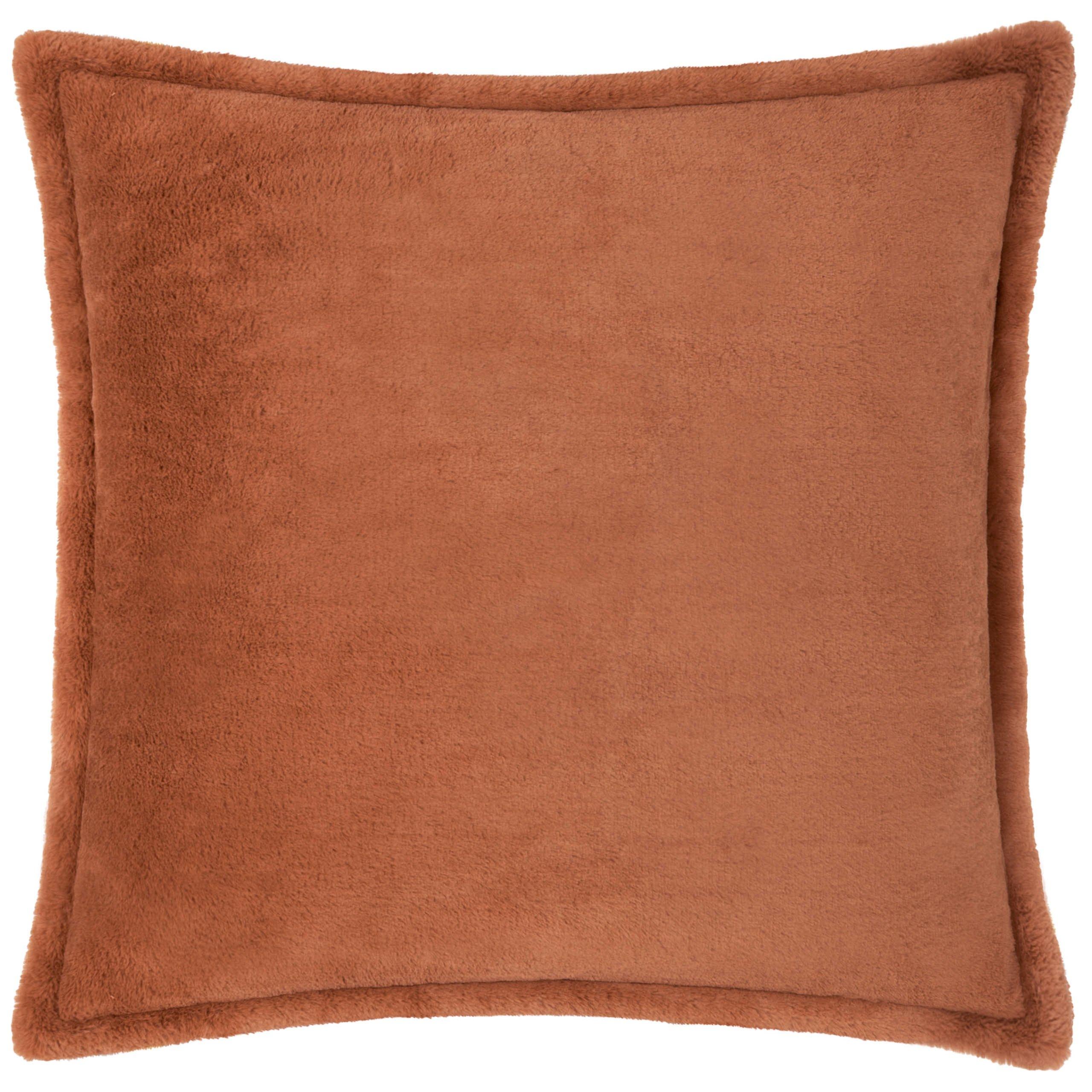 Rust - Furn - Kallu Faux Fur Feather Filled Cushion - 3