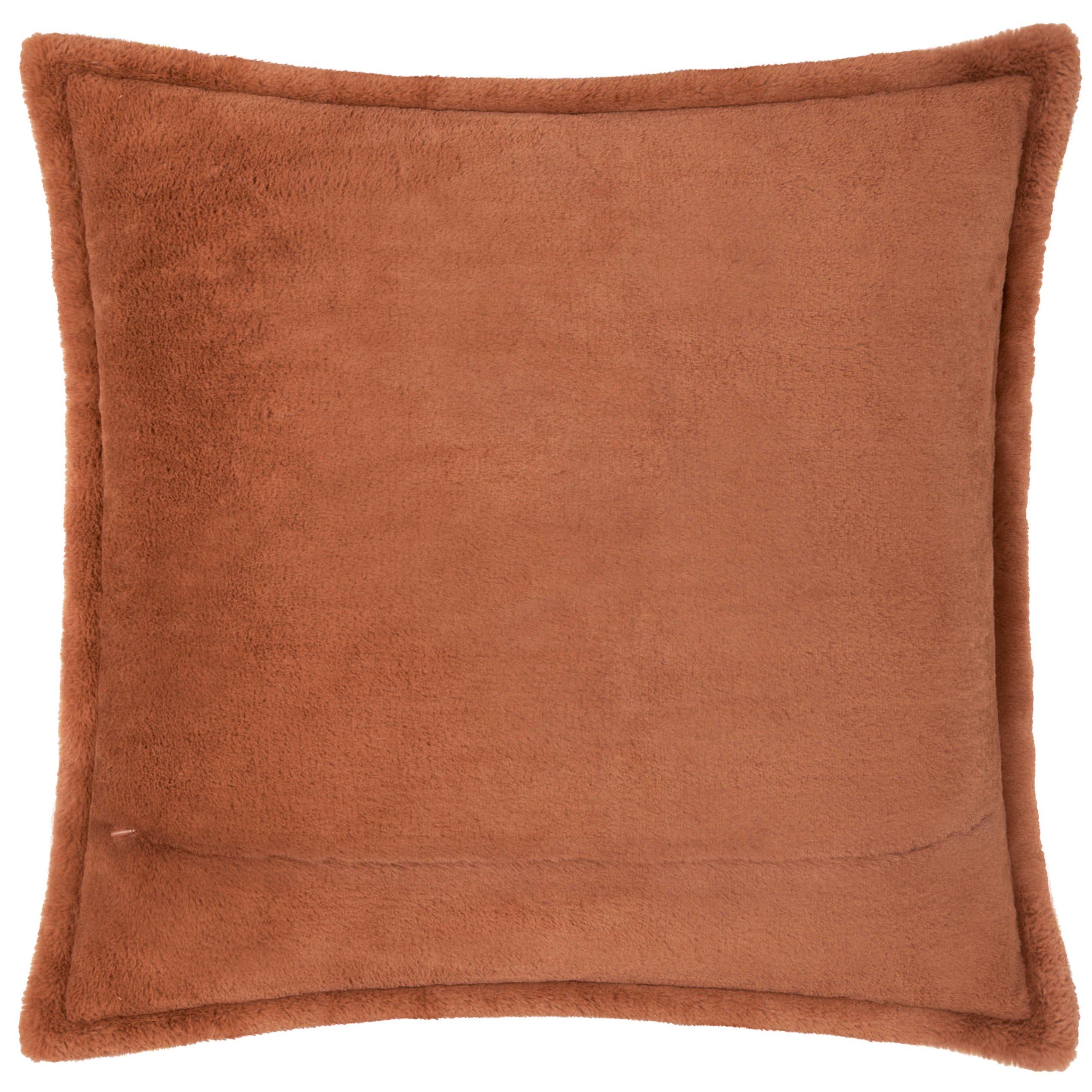 Rust - Furn - Kallu Faux Fur Feather Filled Cushion - 4