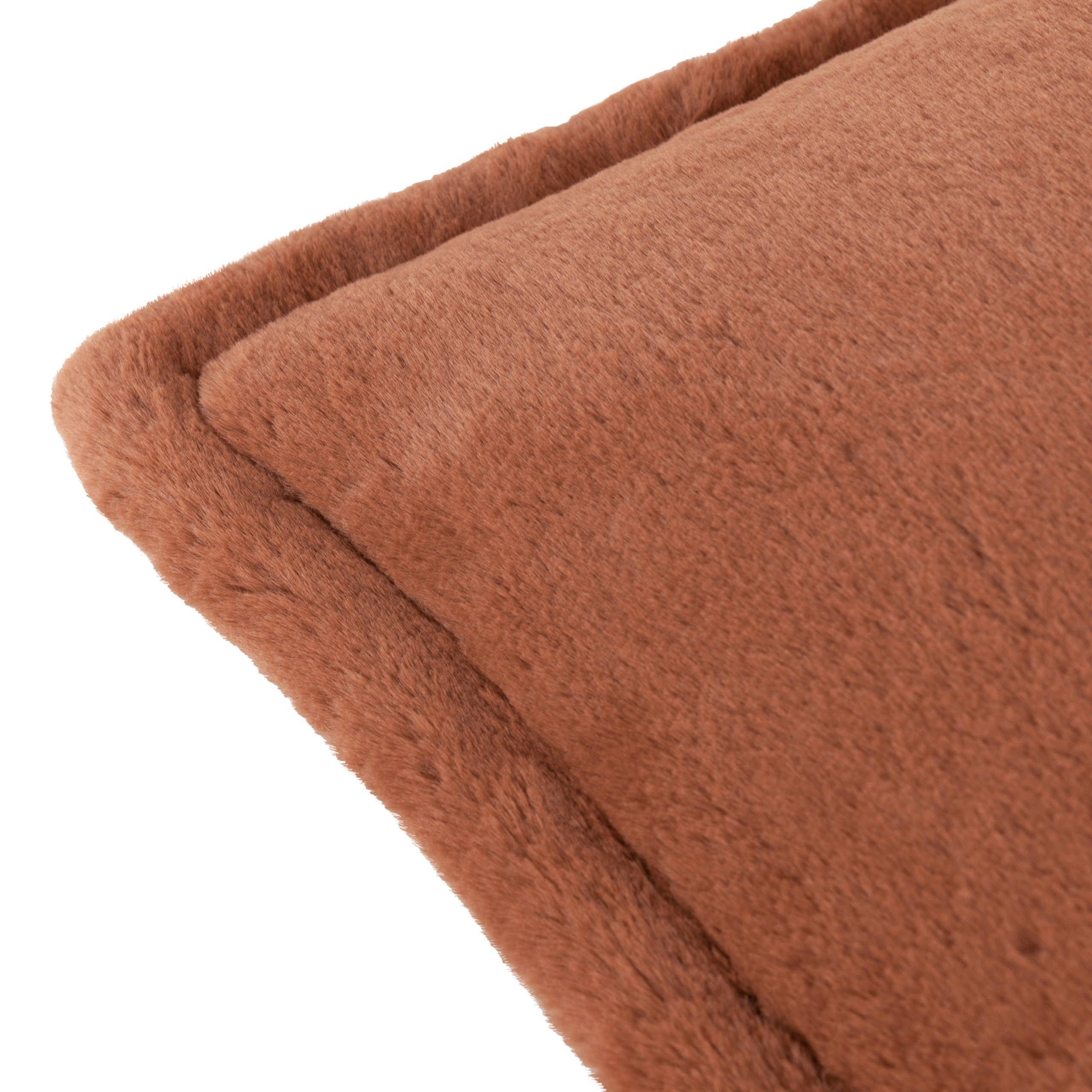 Rust - Furn - Kallu Faux Fur Feather Filled Cushion - 6
