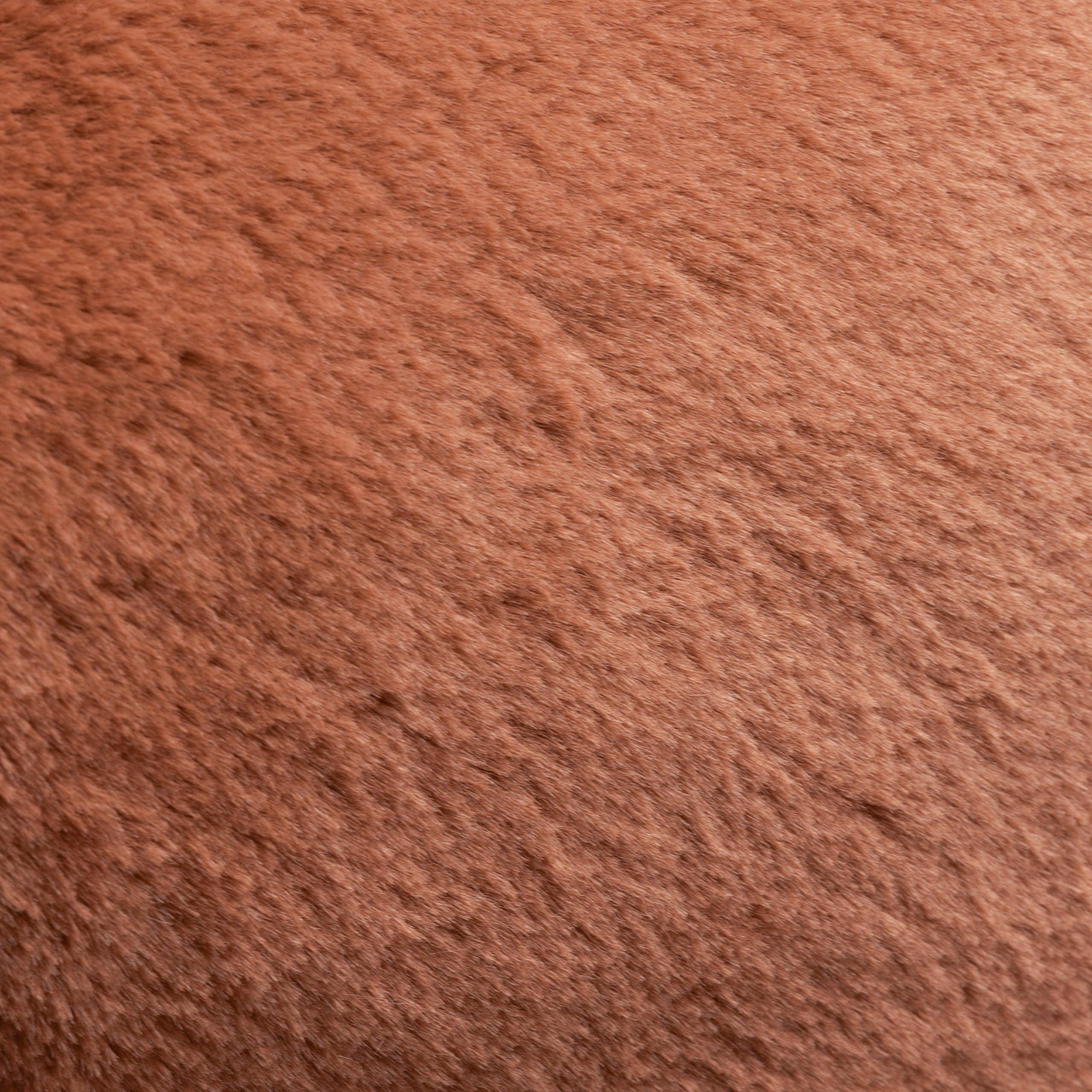 Rust - Furn - Kallu Faux Fur Feather Filled Cushion - 7